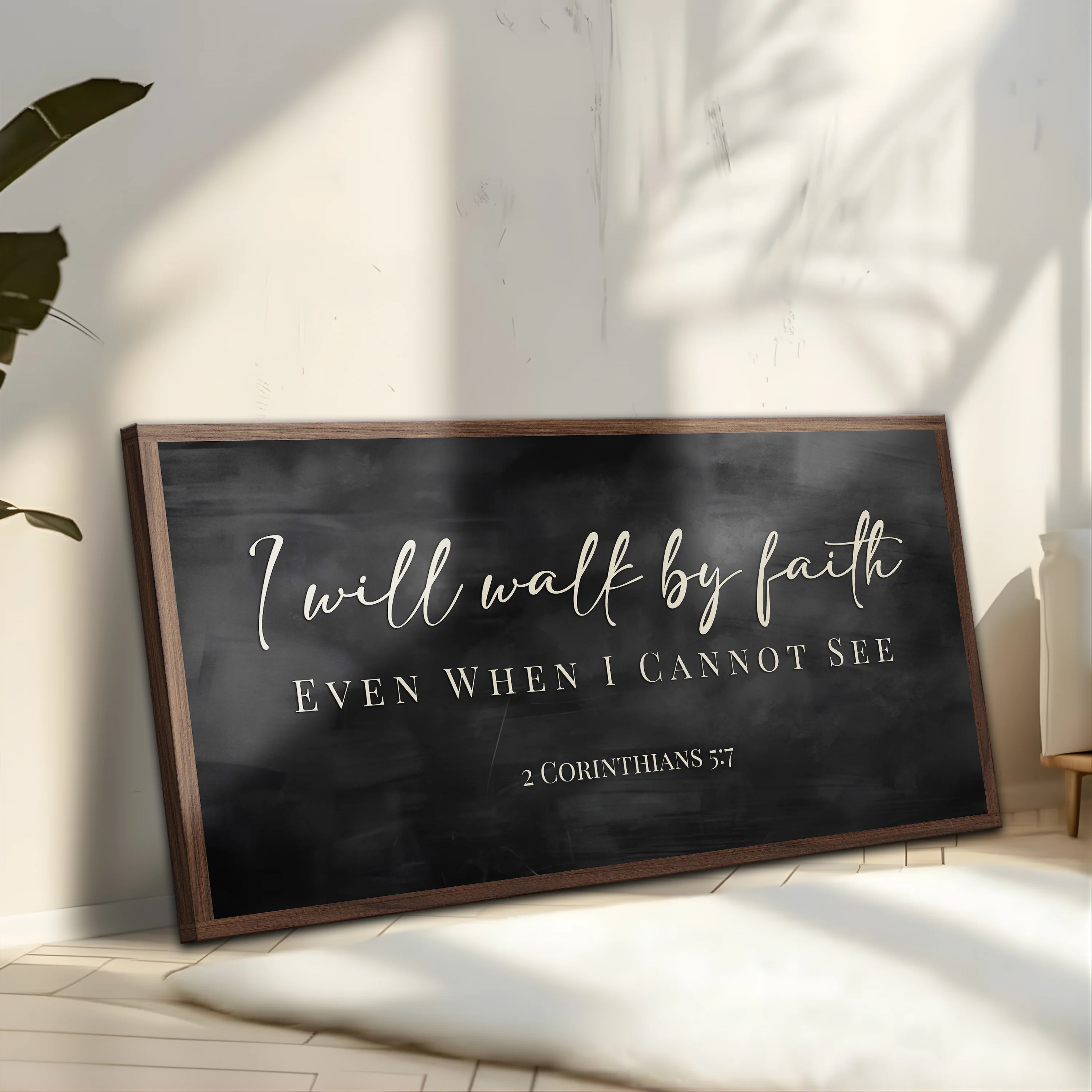 I Will Walk By Faith - 2 Corinthians 5:7 Faith Sign IV - Image 4