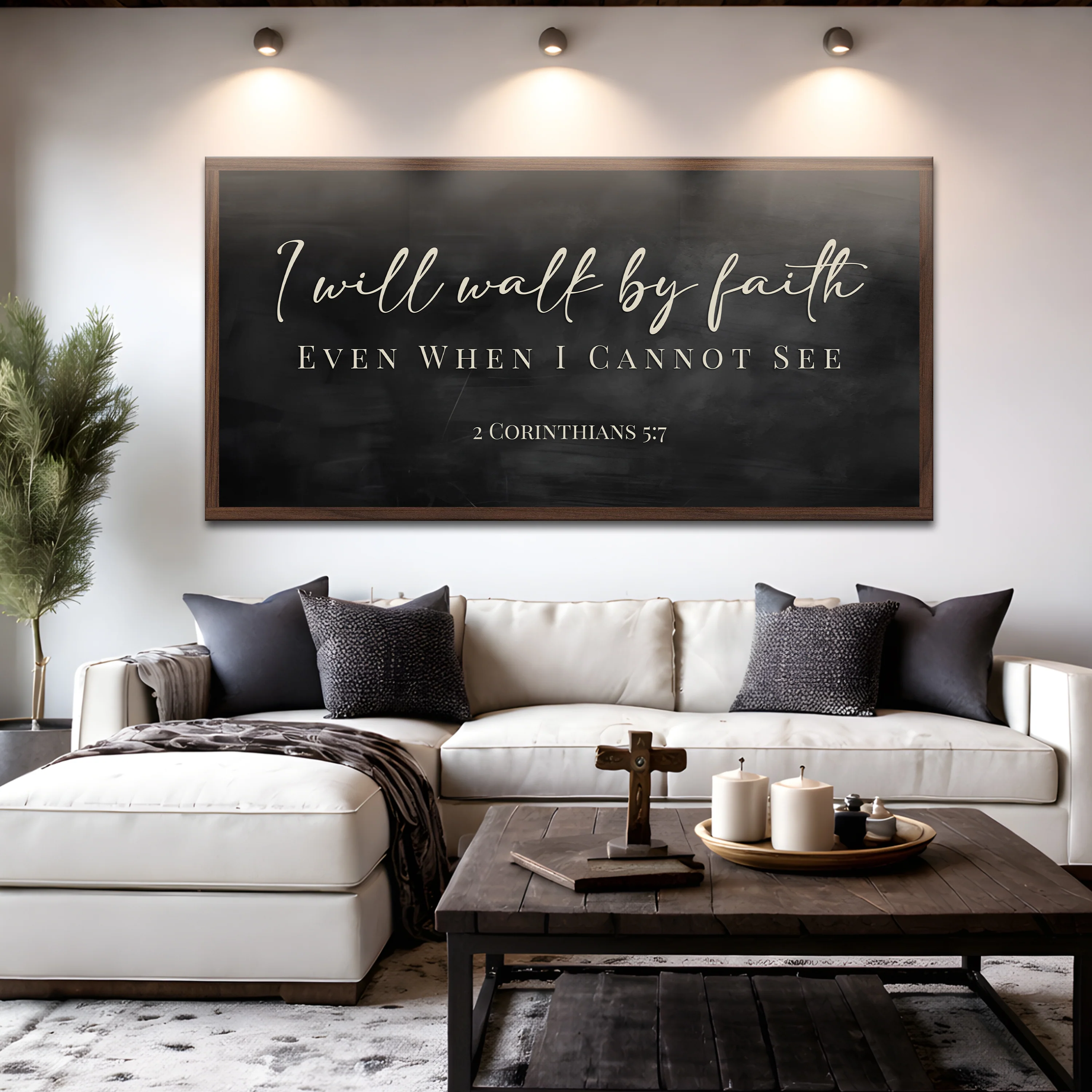 I Will Walk By Faith - 2 Corinthians 5:7 Faith Sign IV - Image 5