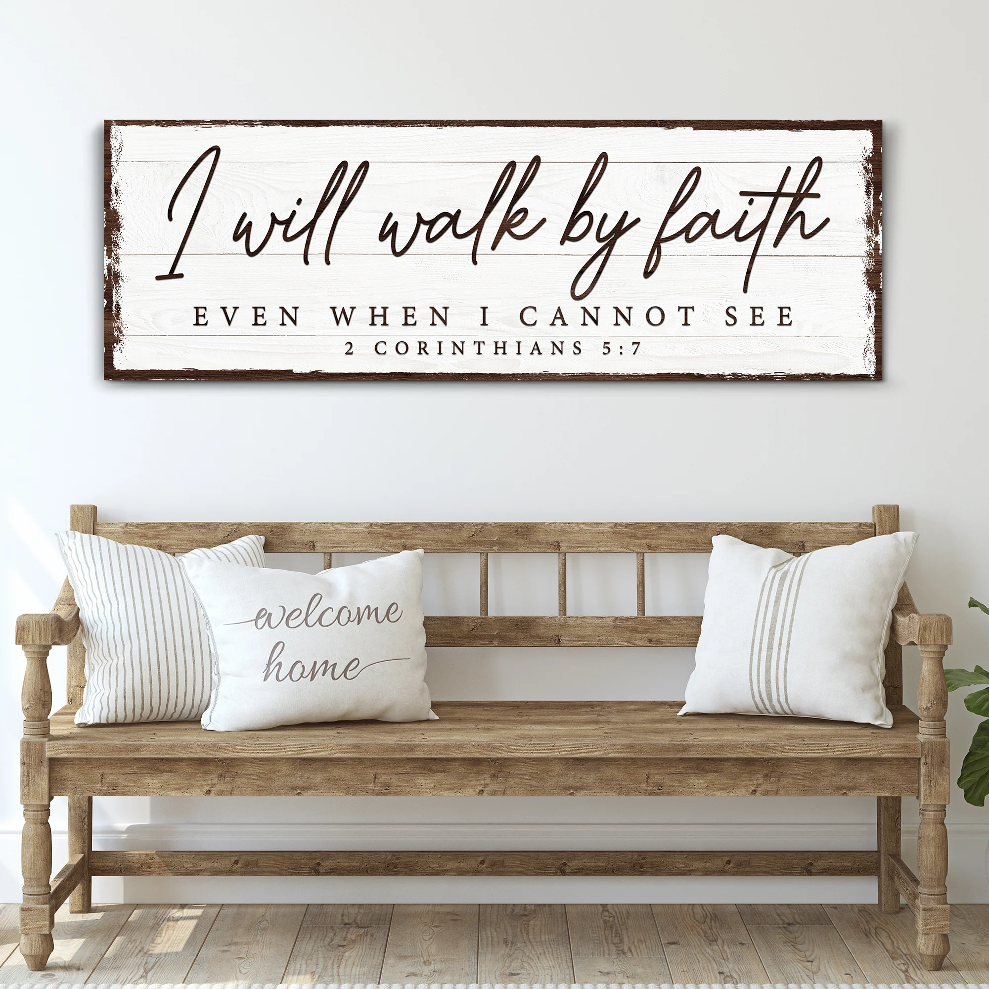 I Will Walk By Faith 2 Corinthians 5:7 Sign - Image 2