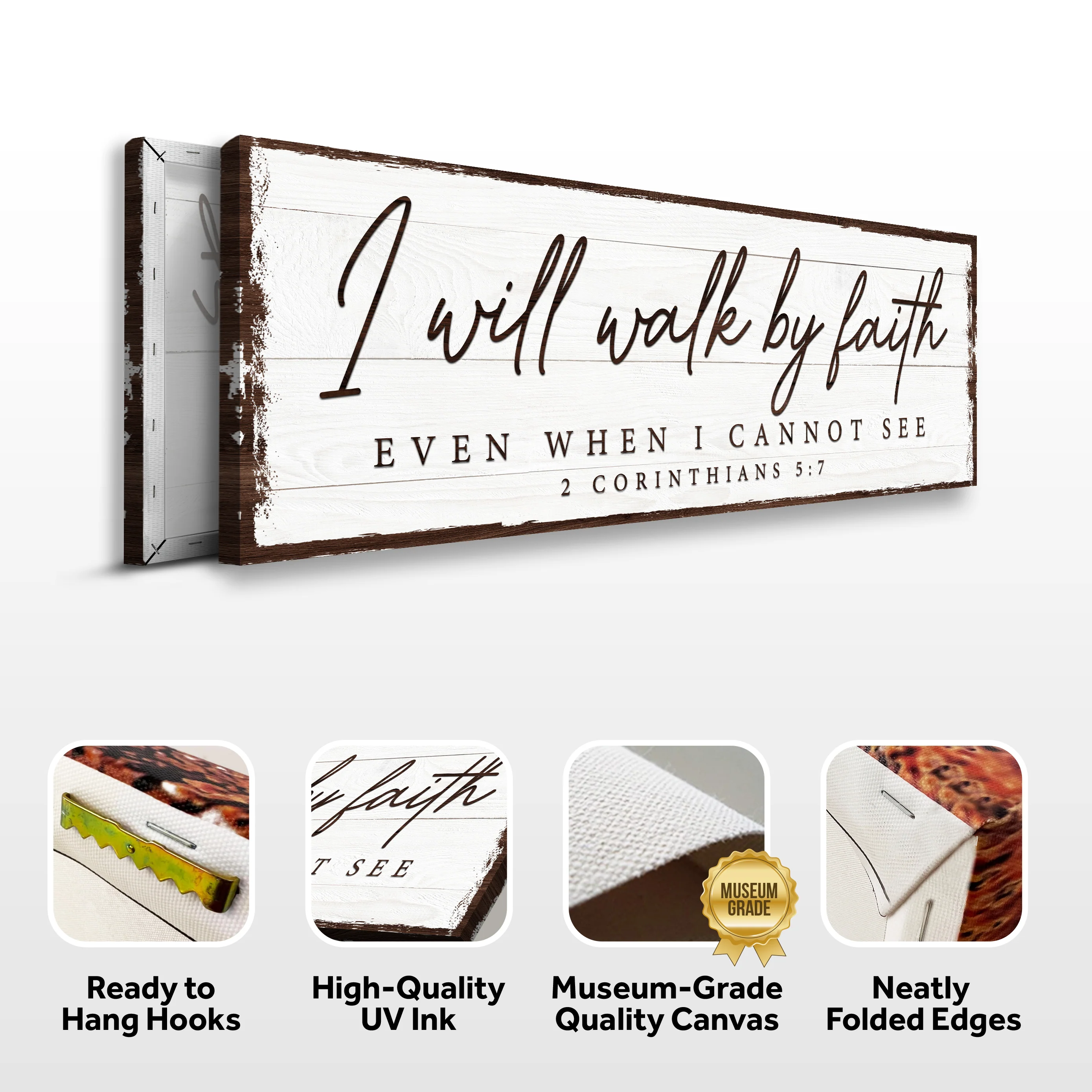 I Will Walk By Faith 2 Corinthians 5:7 Sign - Image 6