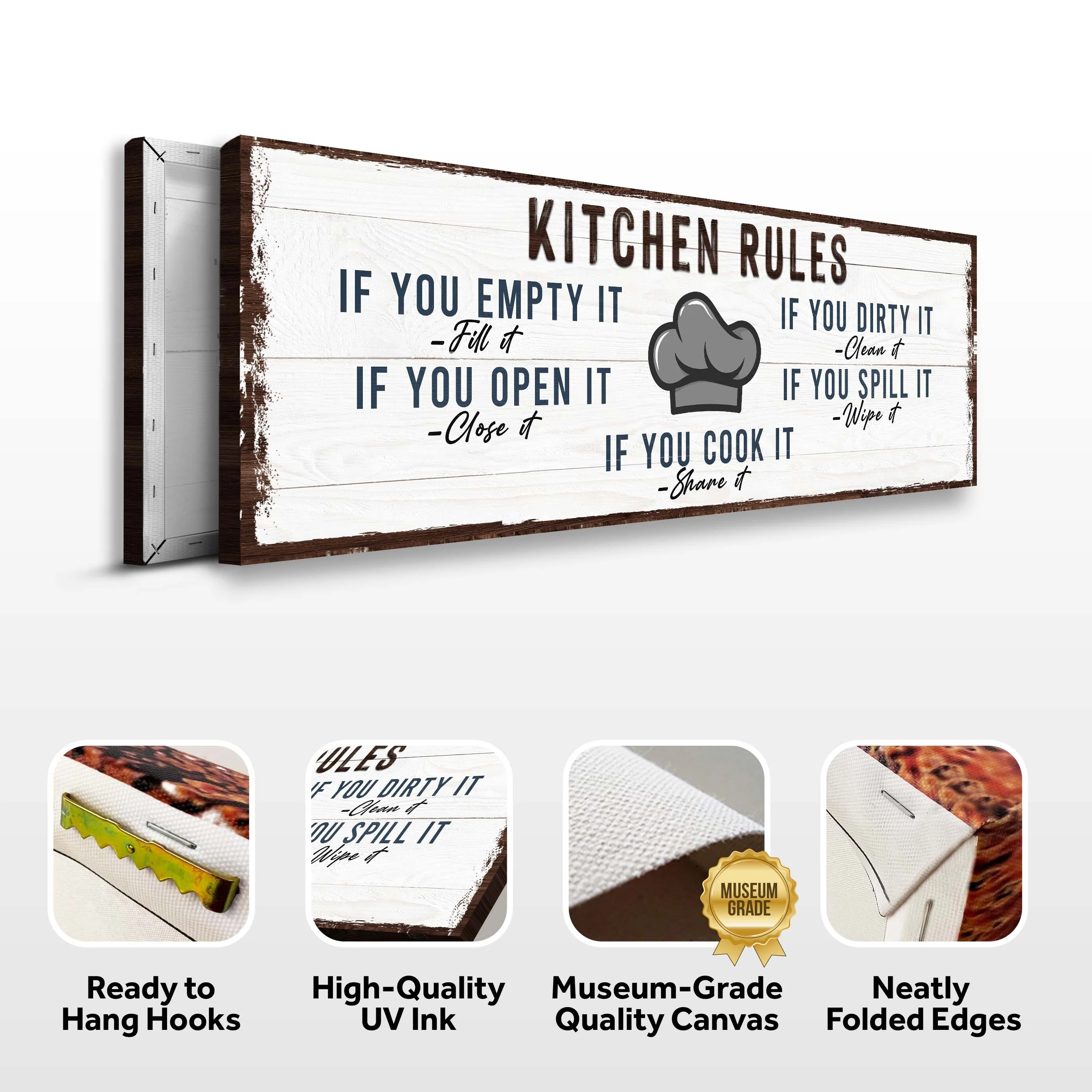 If You Cook It, Share It Kitchen Rules Sign - Image 4