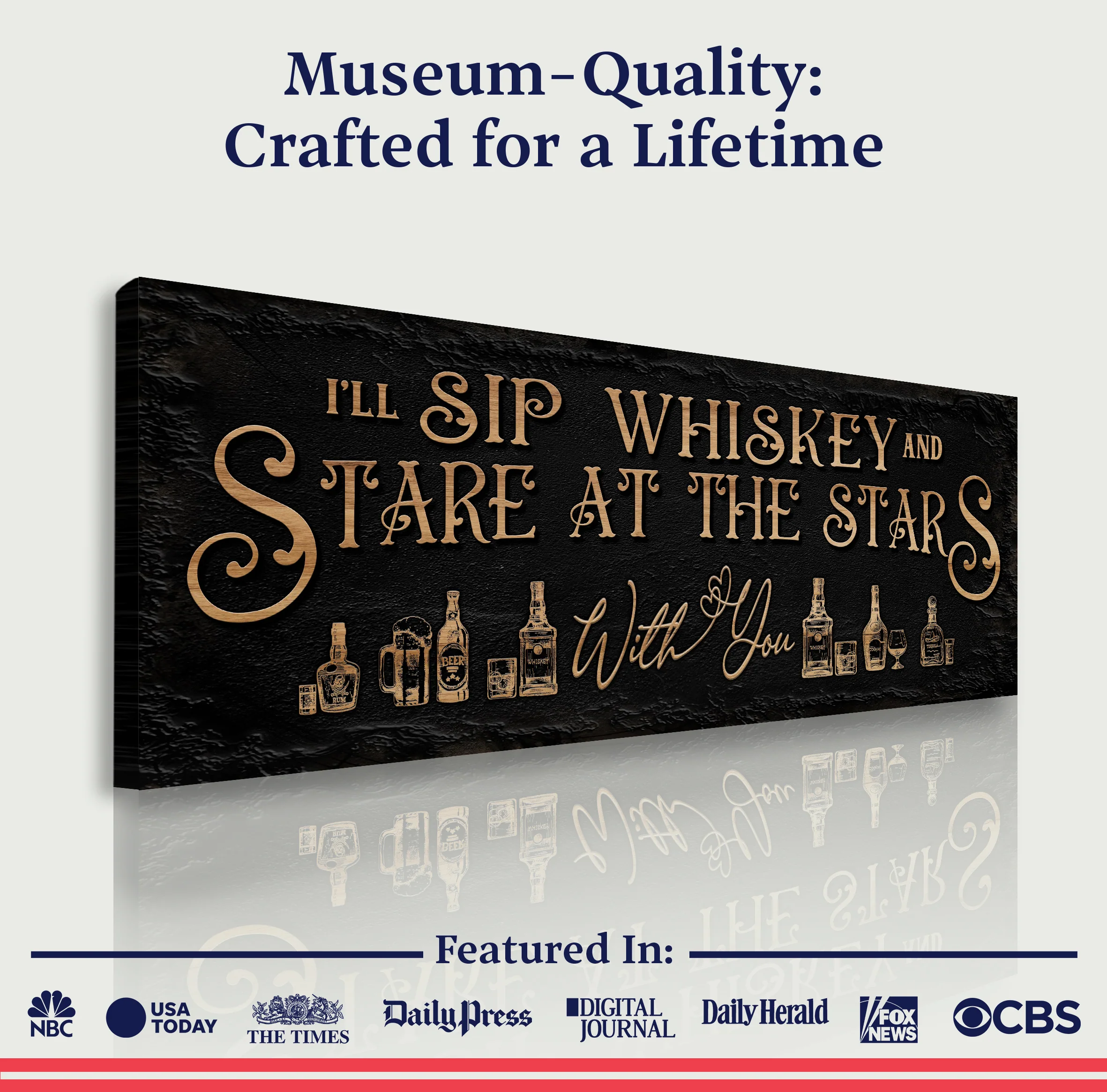 I'll Sip Whiskey And Stare At The Stars Sign - Image 4