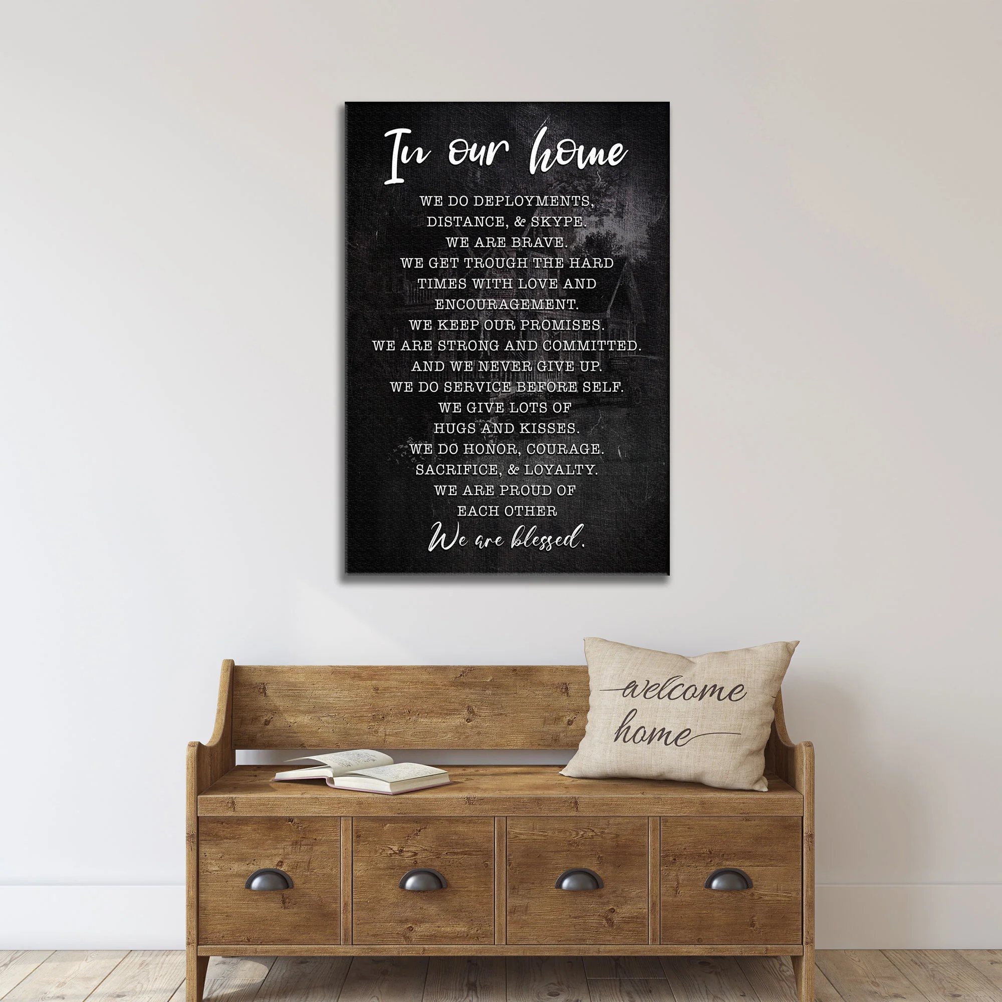 In Our Home We Are Blessed Sign II - Image 3