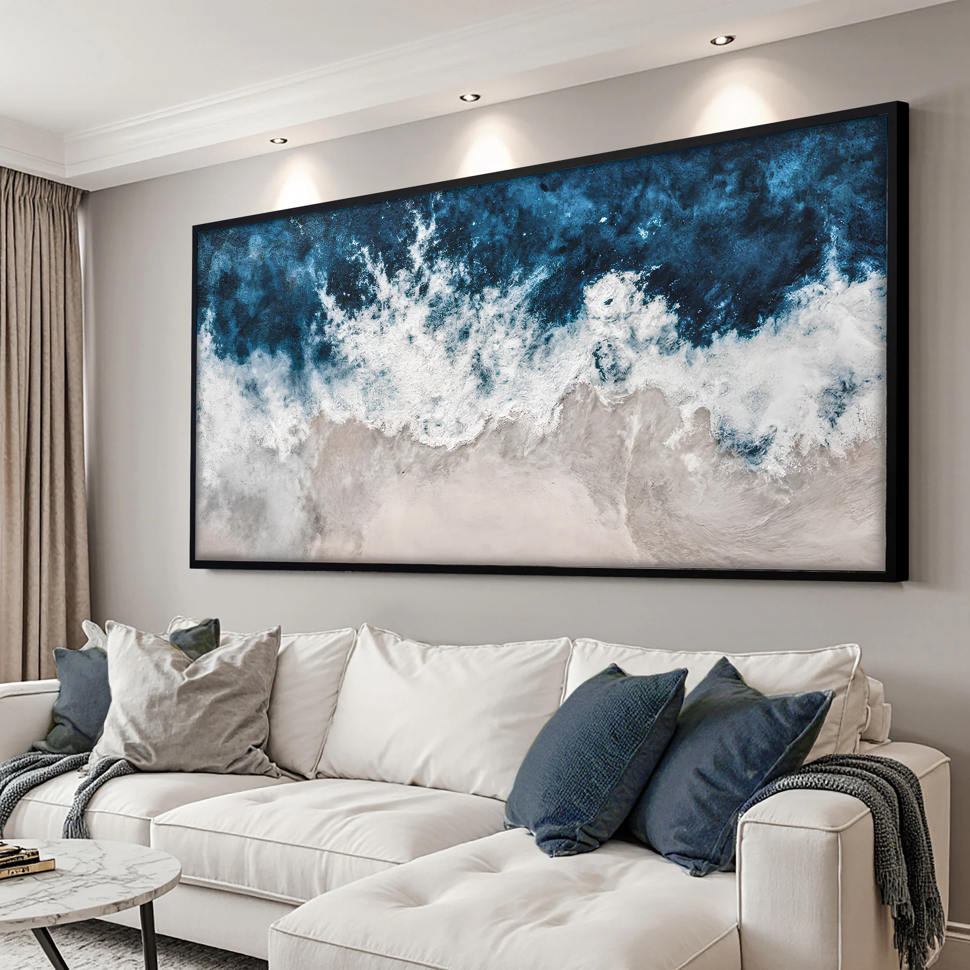 Indigo Ocean Coastal Wall Art - Image 4