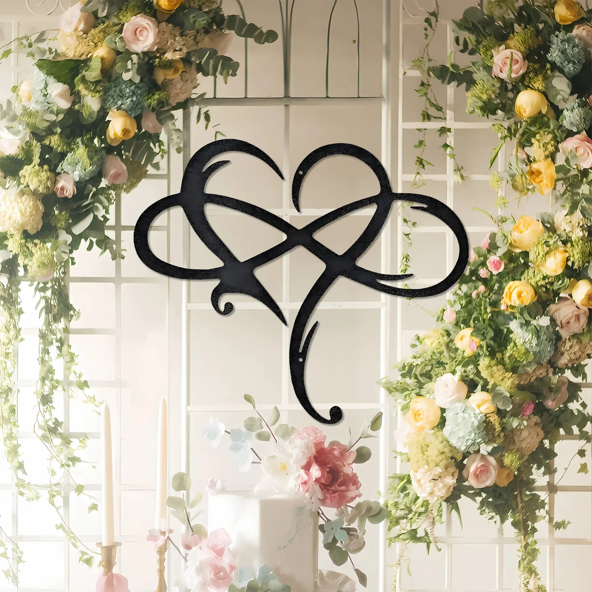 Infinity and Heart - Steel Sign - Image 3