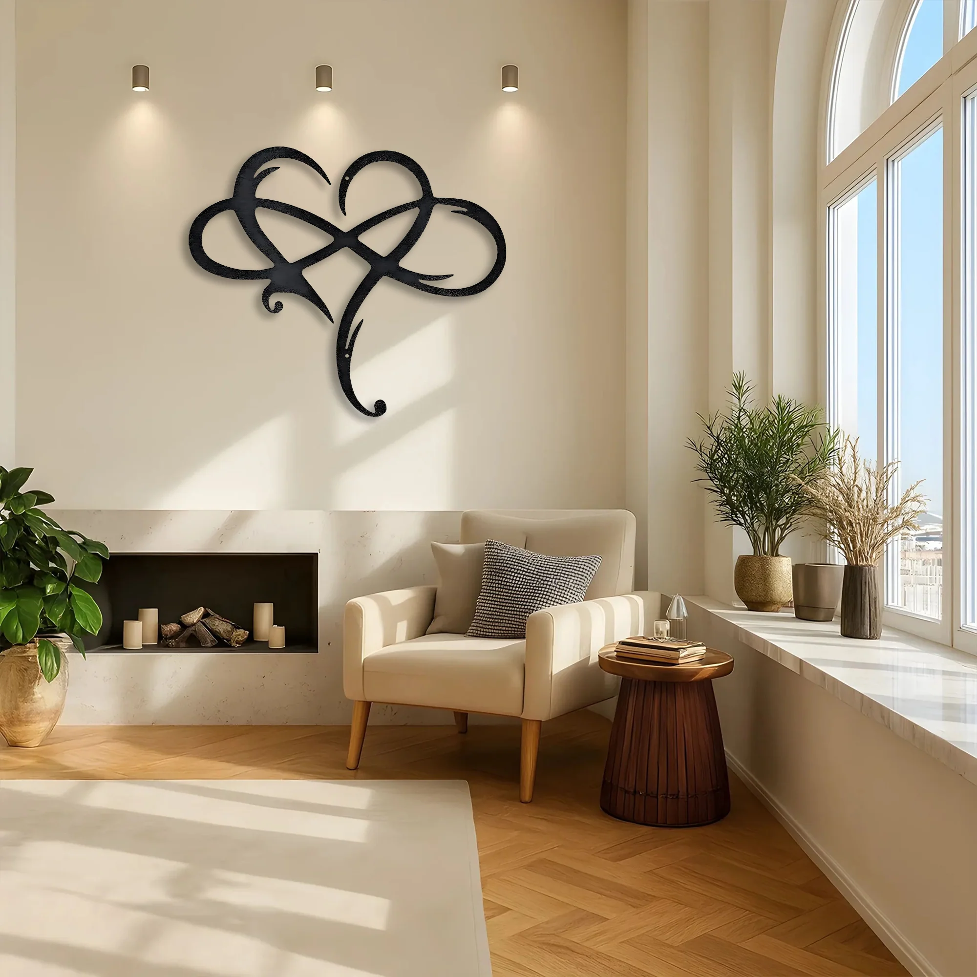 Infinity and Heart - Steel Sign - Image 4