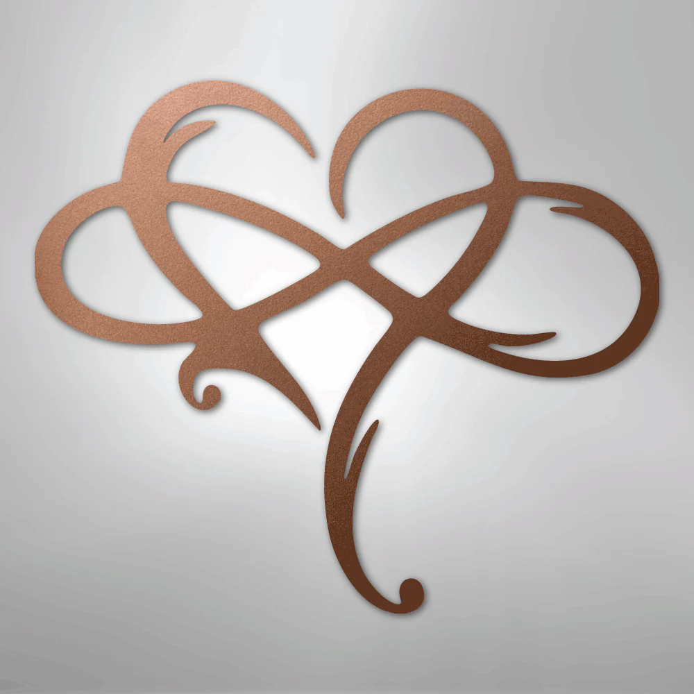 Infinity and Heart - Steel Sign - Image 6