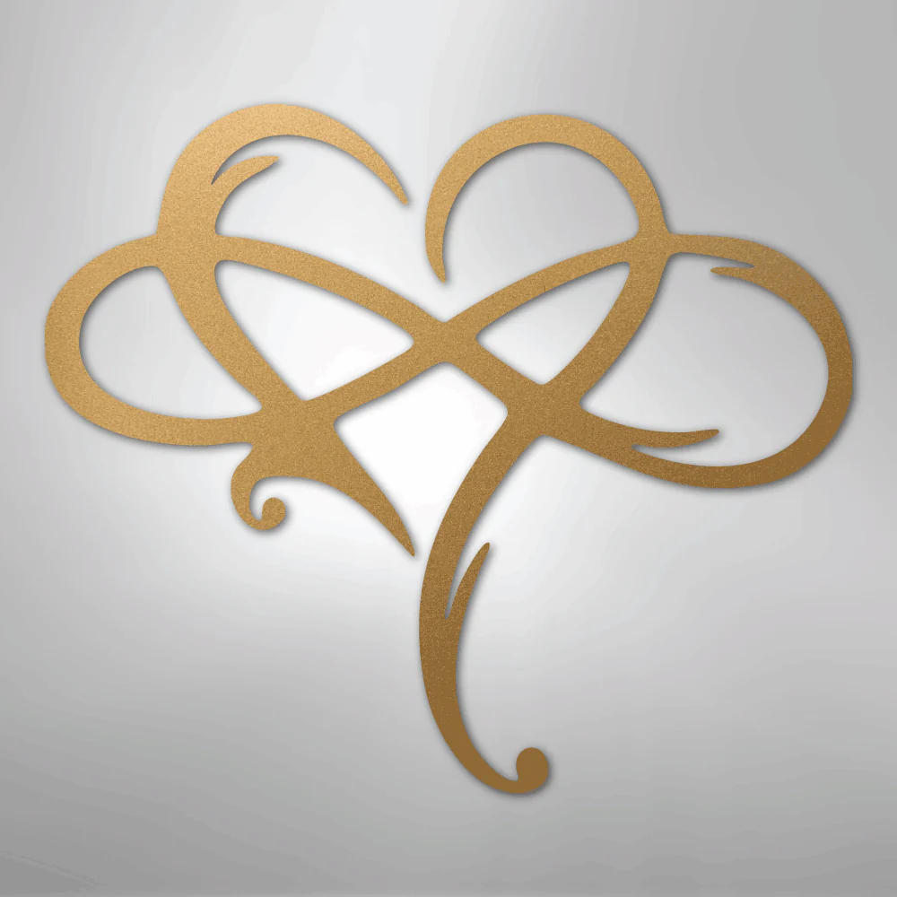 Infinity and Heart - Steel Sign - Image 7