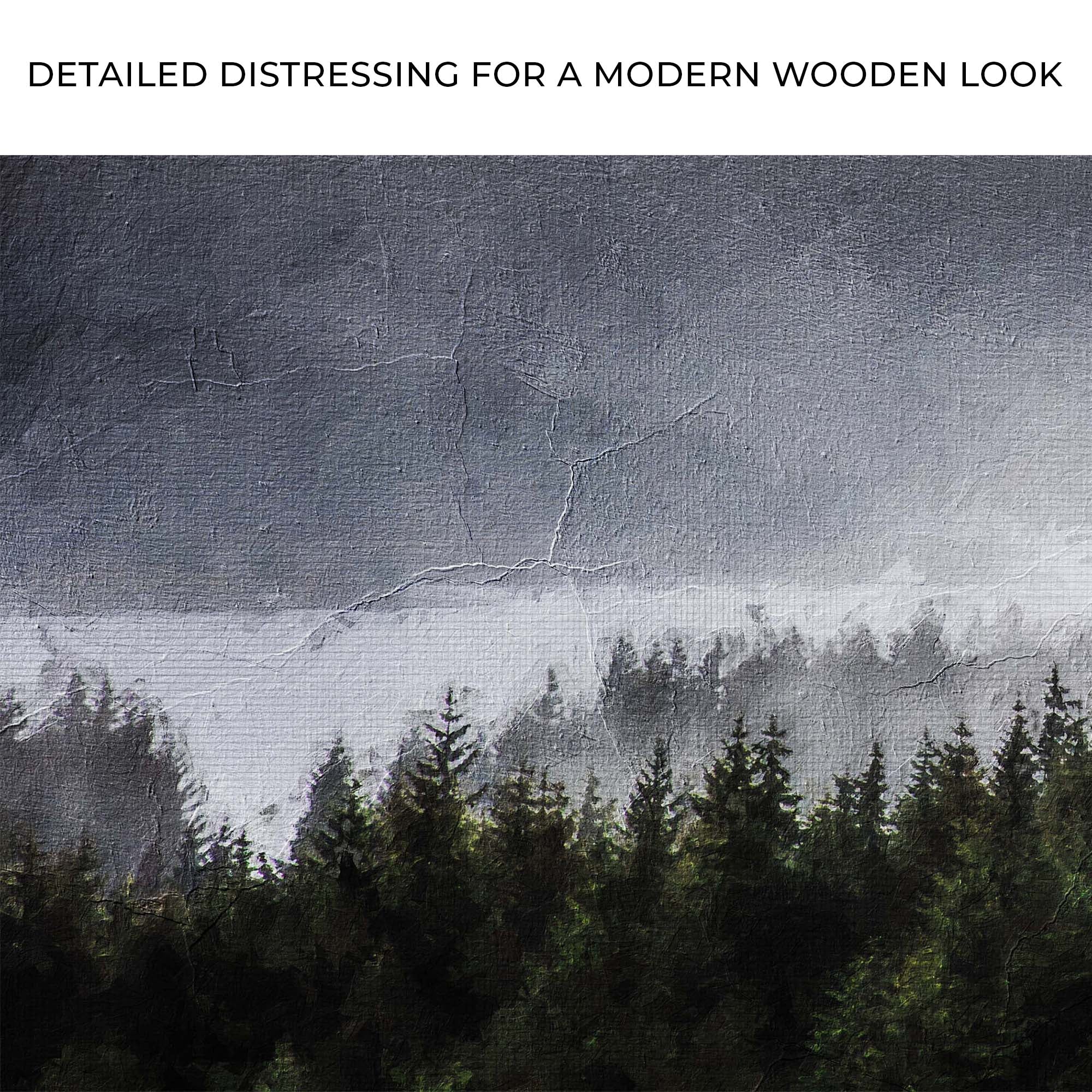 Into The Mist Among The Forest Canvas Wall Art - Image 4