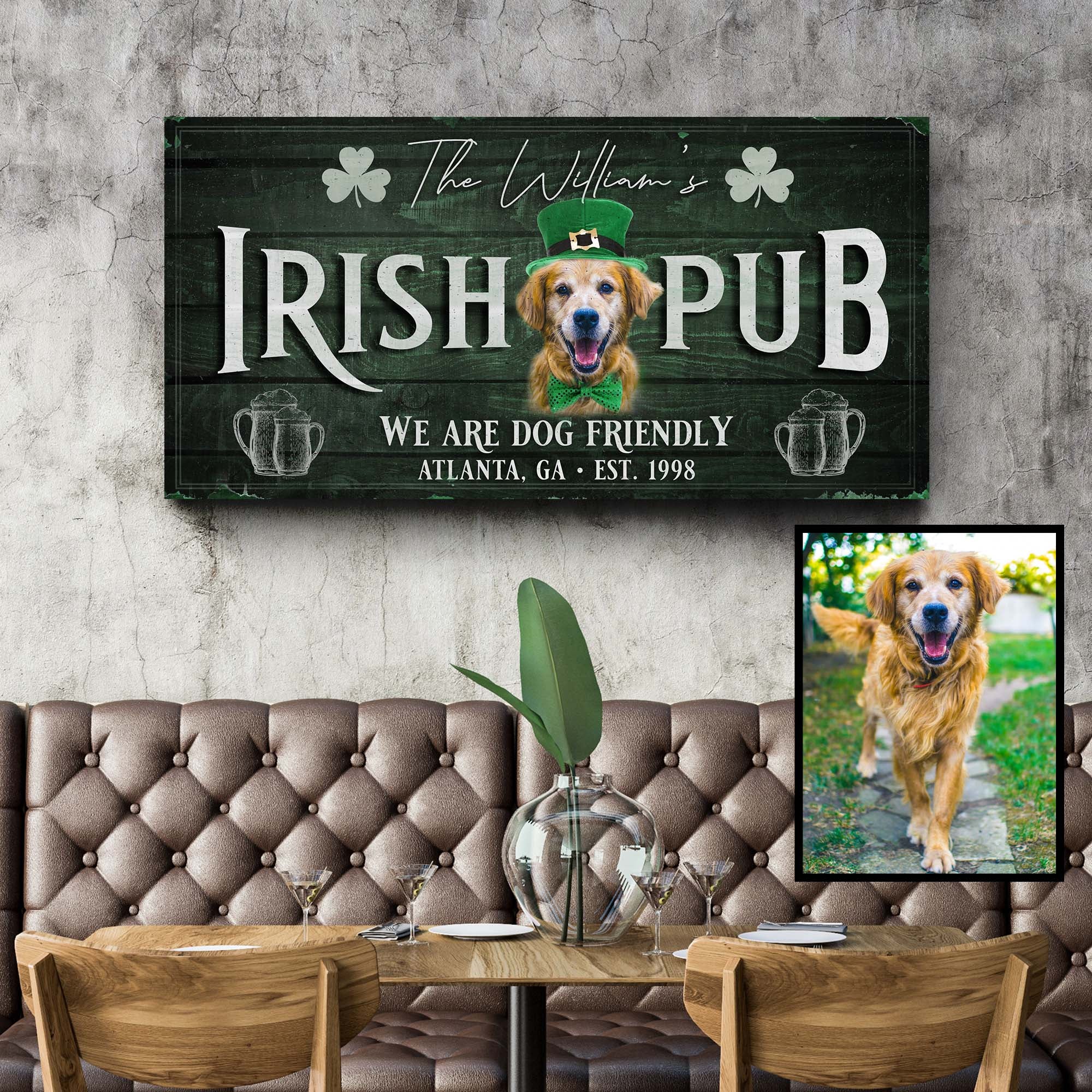 Irish Pub Dog Portrait Sign - Image 3