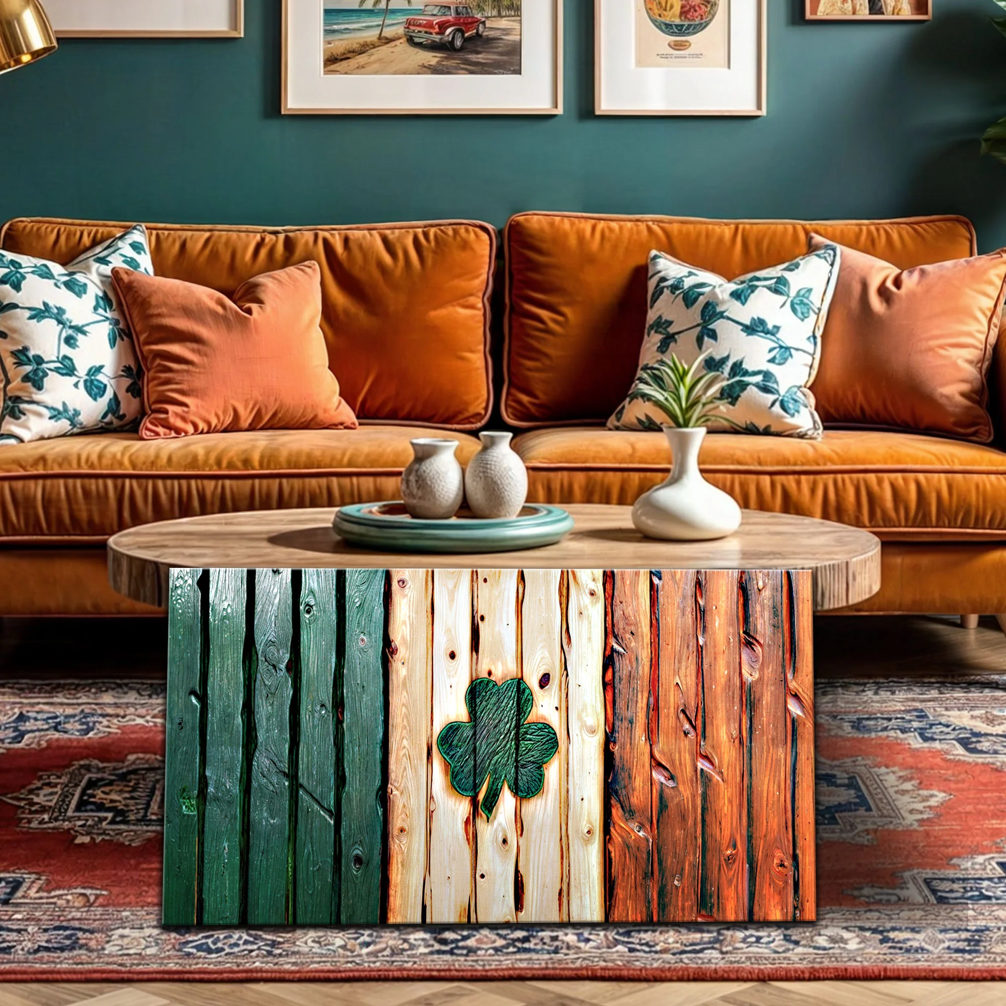 Irish Shamrock Glory Wooden Flag Wall Art - Image 5