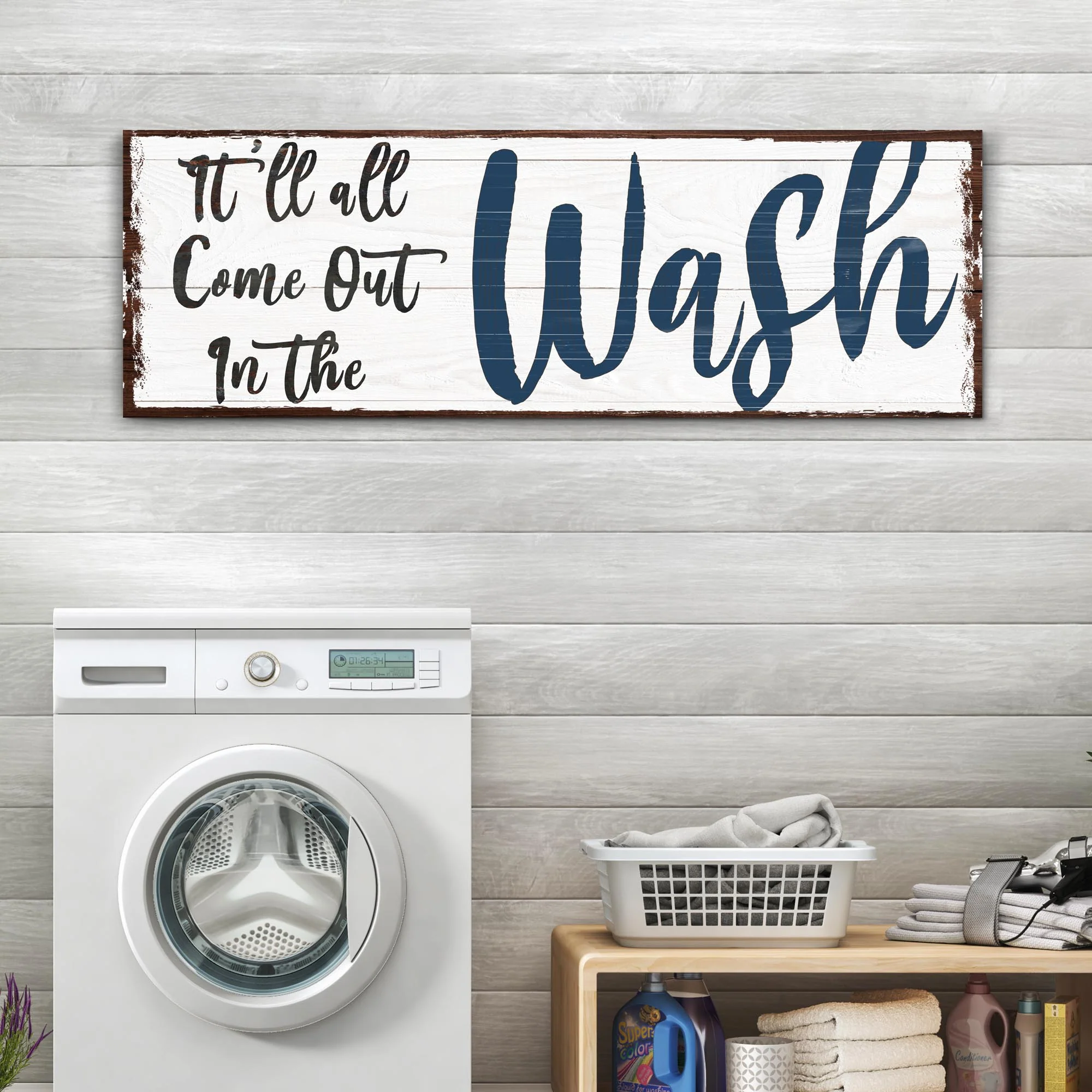 It'll All Come Out in the Wash Laundry Sign - Image 2