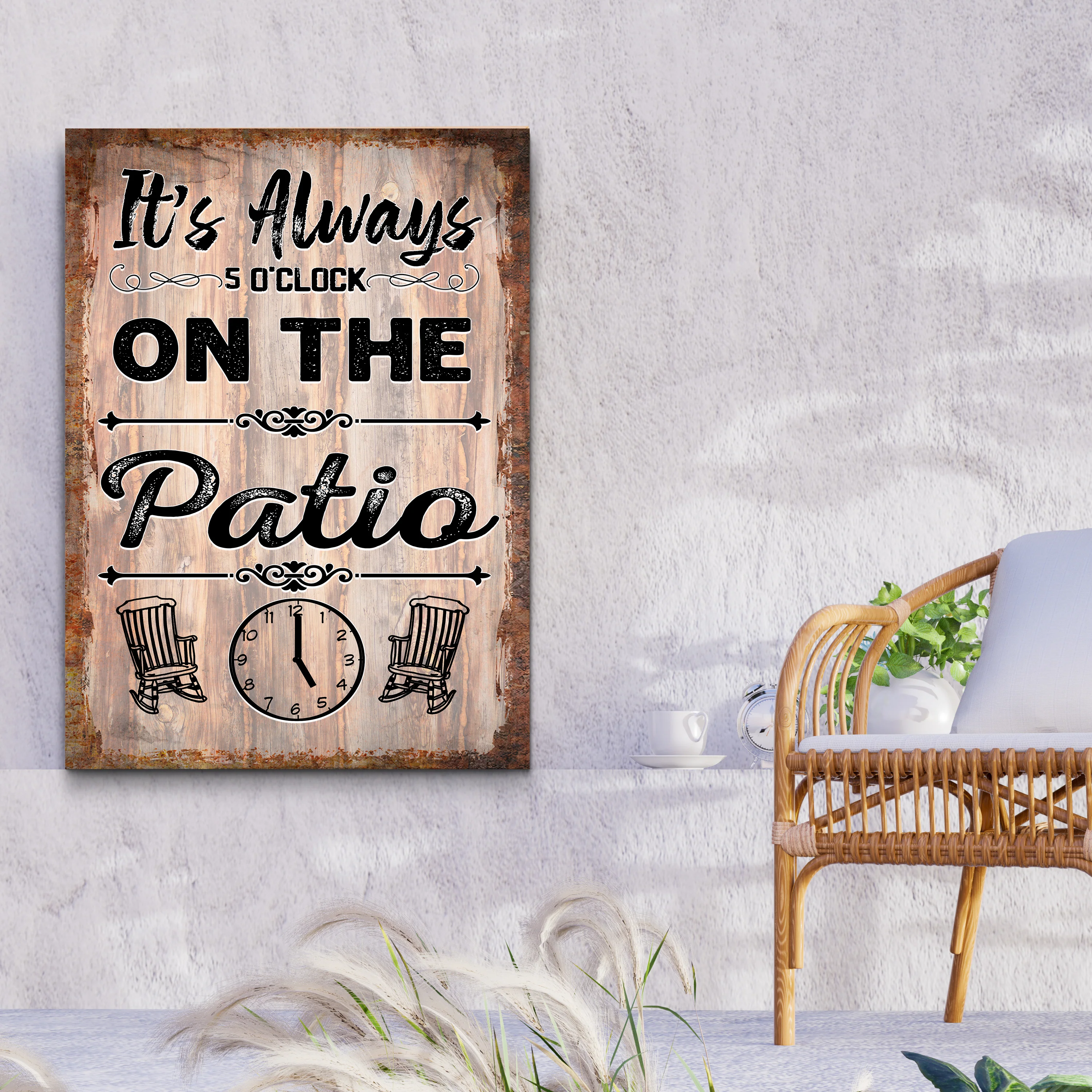 It's Always 5 O'Clock On The Patio Sign - Image 2