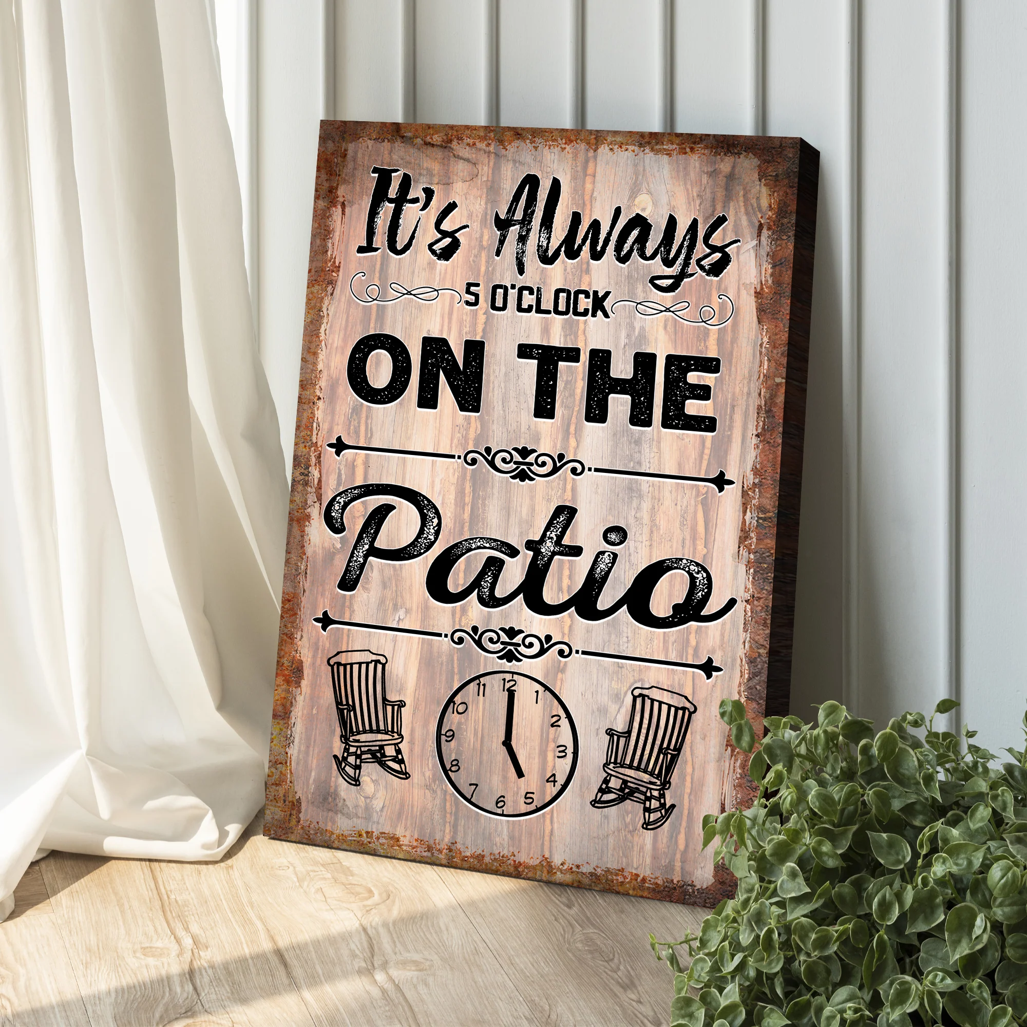It's Always 5 O'Clock On The Patio Sign - Image 3