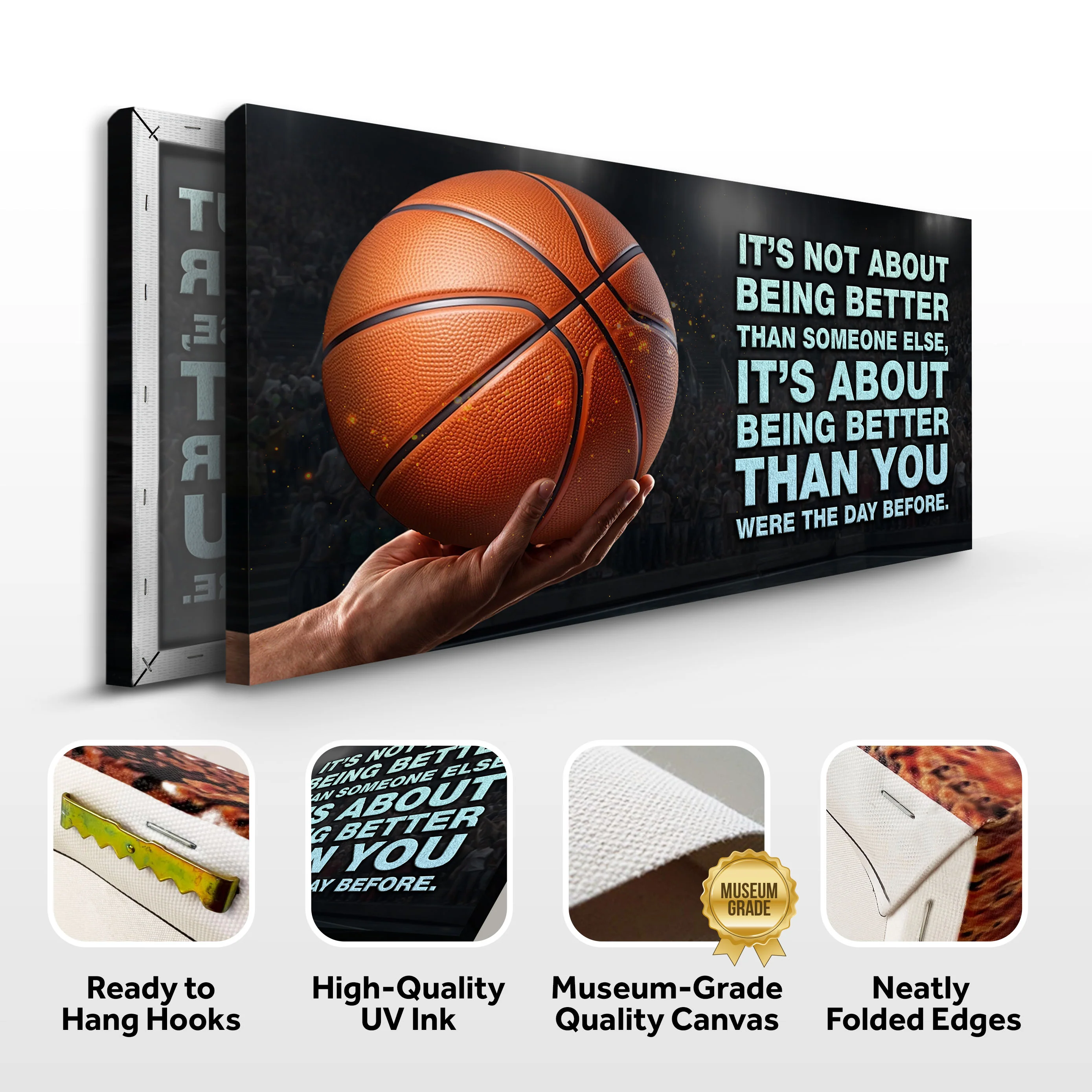 It's Not About Being Better Sports Quote Sign - Image 3