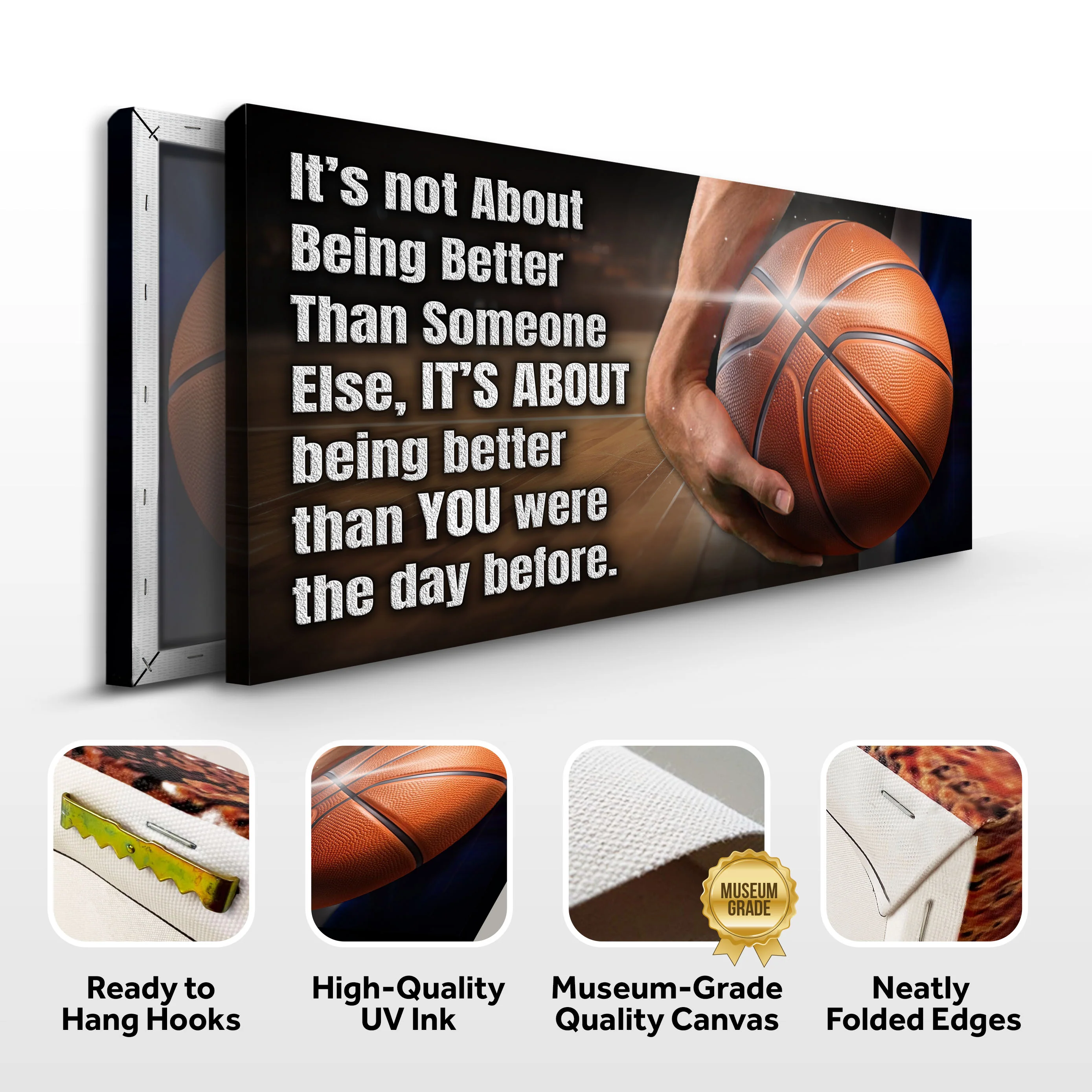 It's Not About Being Better Sports Quote Sign III - Image 3