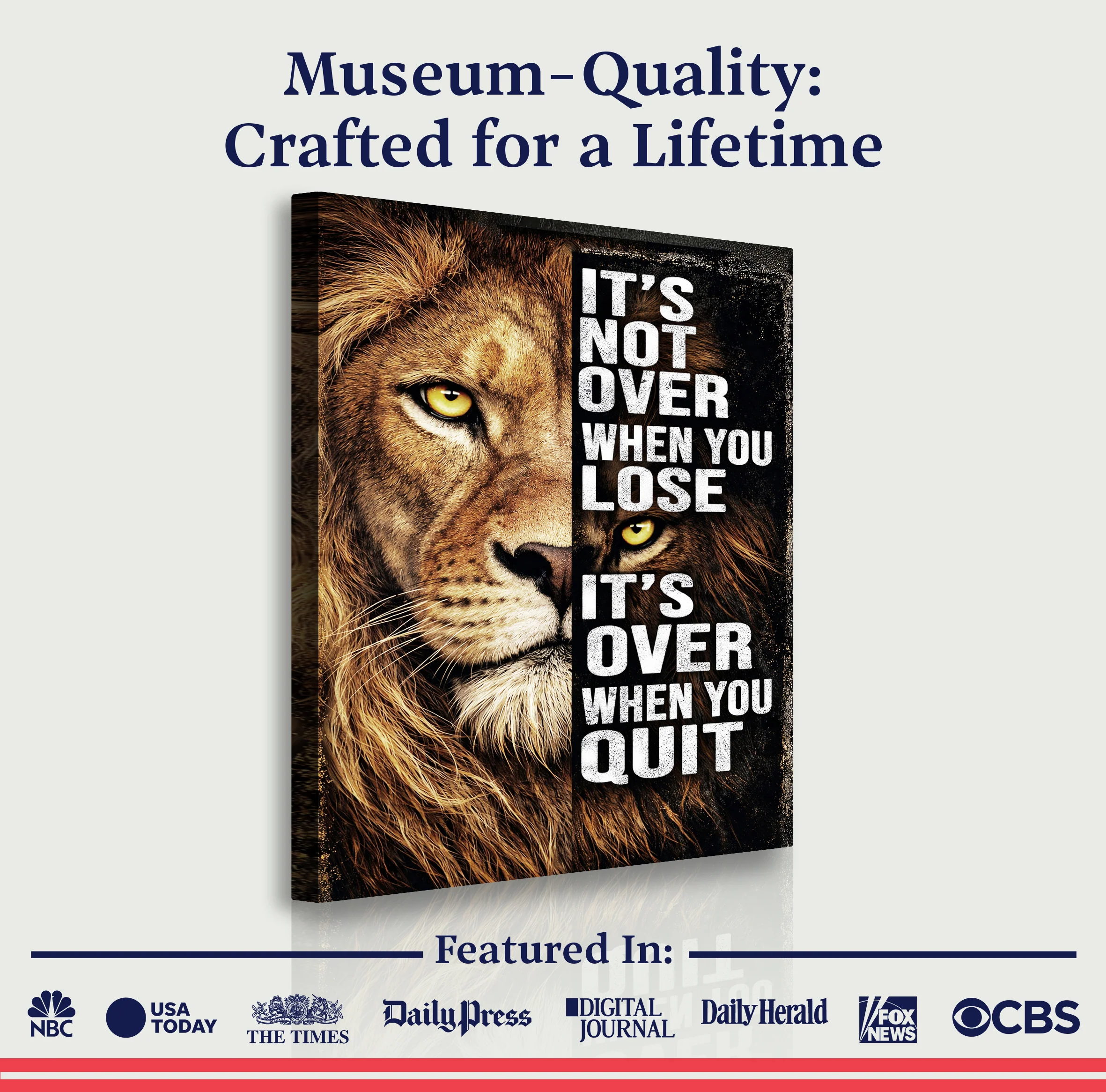 It's Not Over When You Lose Wall Art - Image 6