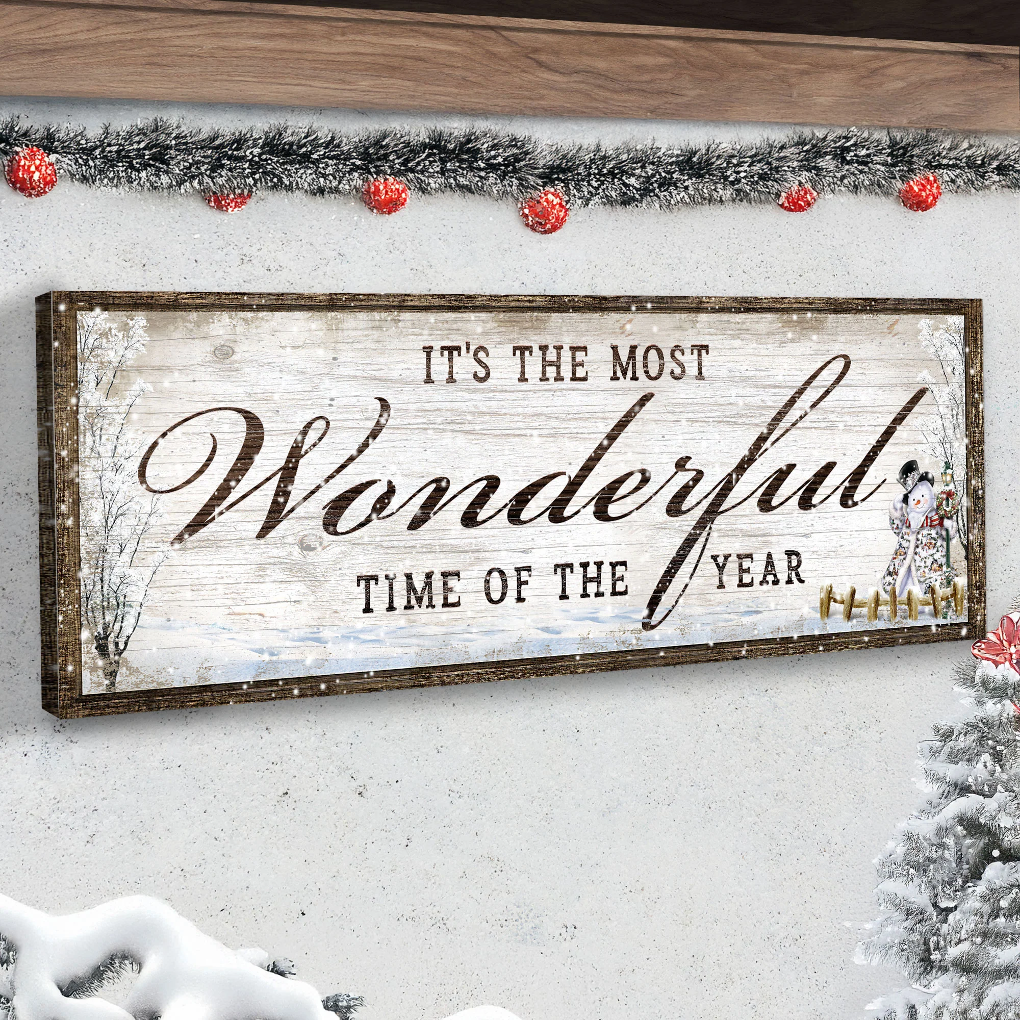 It's The Most Wonderful Time Of The Year Christmas Sign - Image 3
