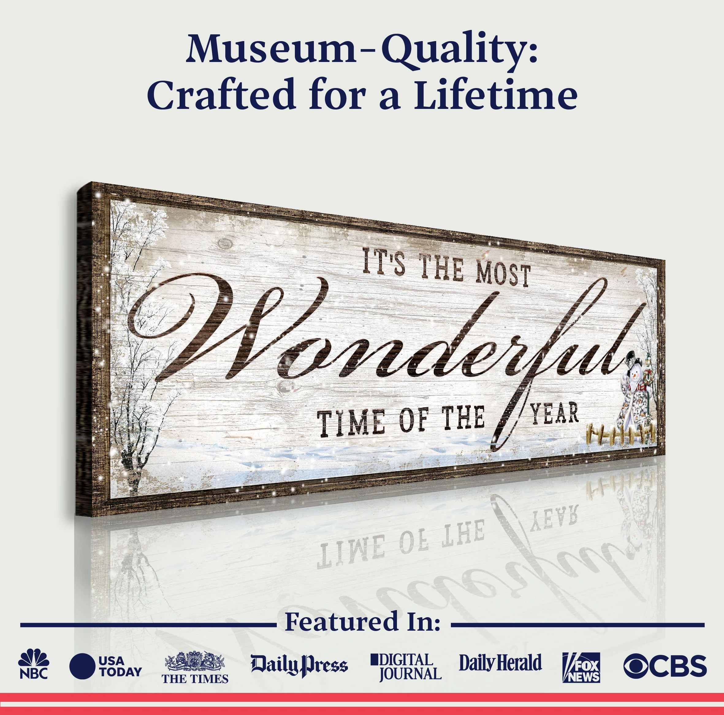 It's The Most Wonderful Time Of The Year Christmas Sign - Image 4