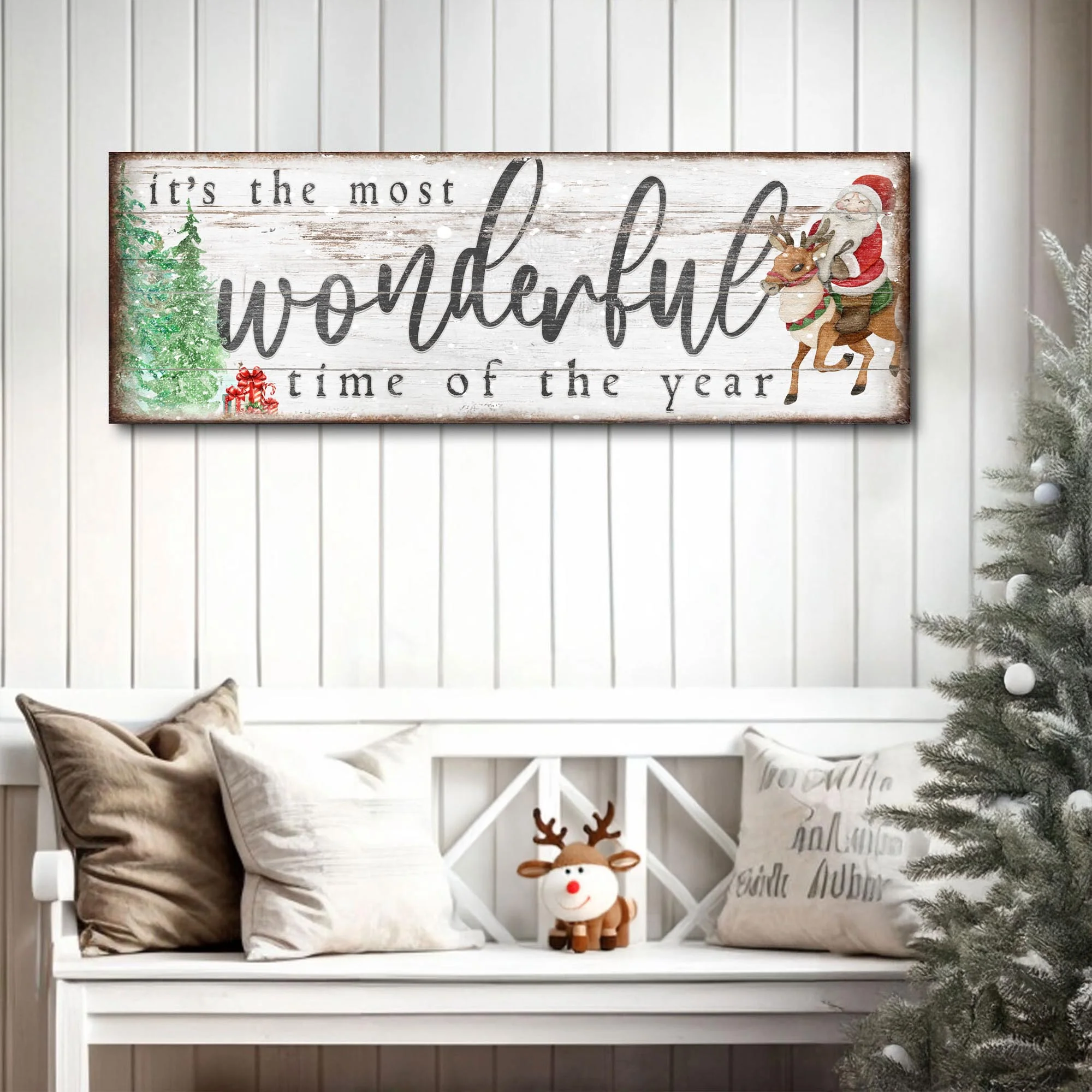 It's The Most Wonderful Time Of The Year Christmas Sign II - Image 2