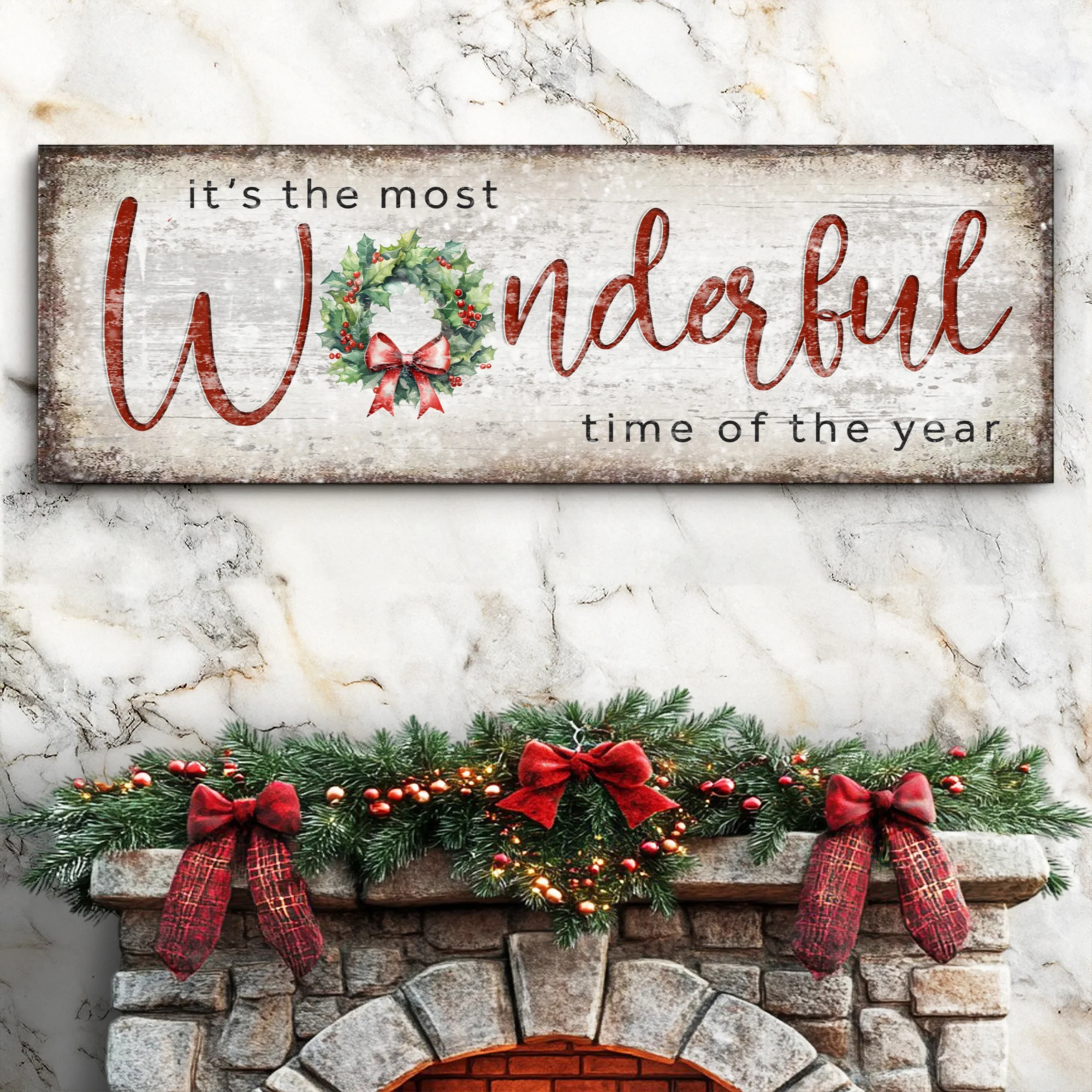 It's the most Wonderful Time of the Year Christmas Sign IV - Image 2