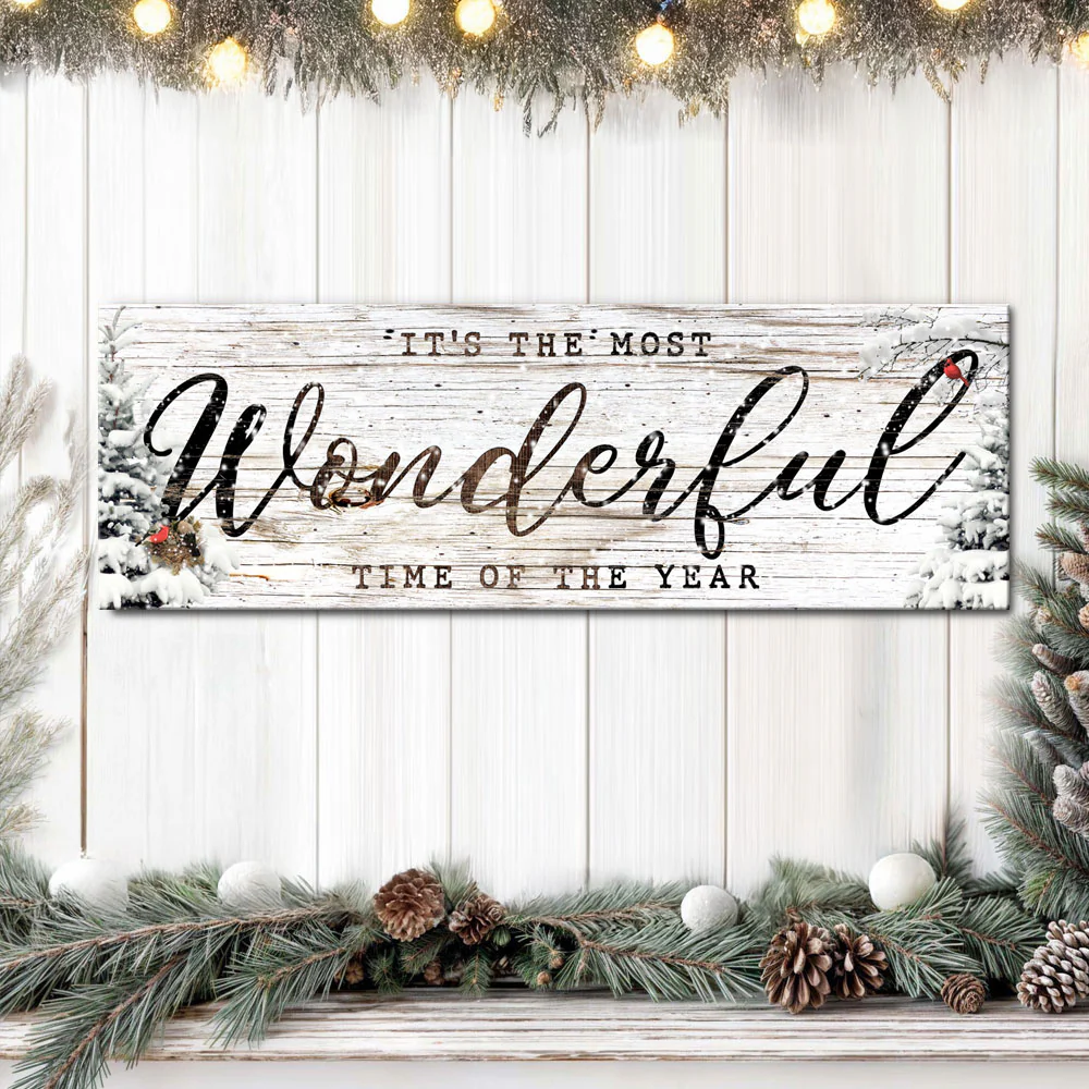 It's the most Wonderful Time of the Year Christmas Sign V - Image 2