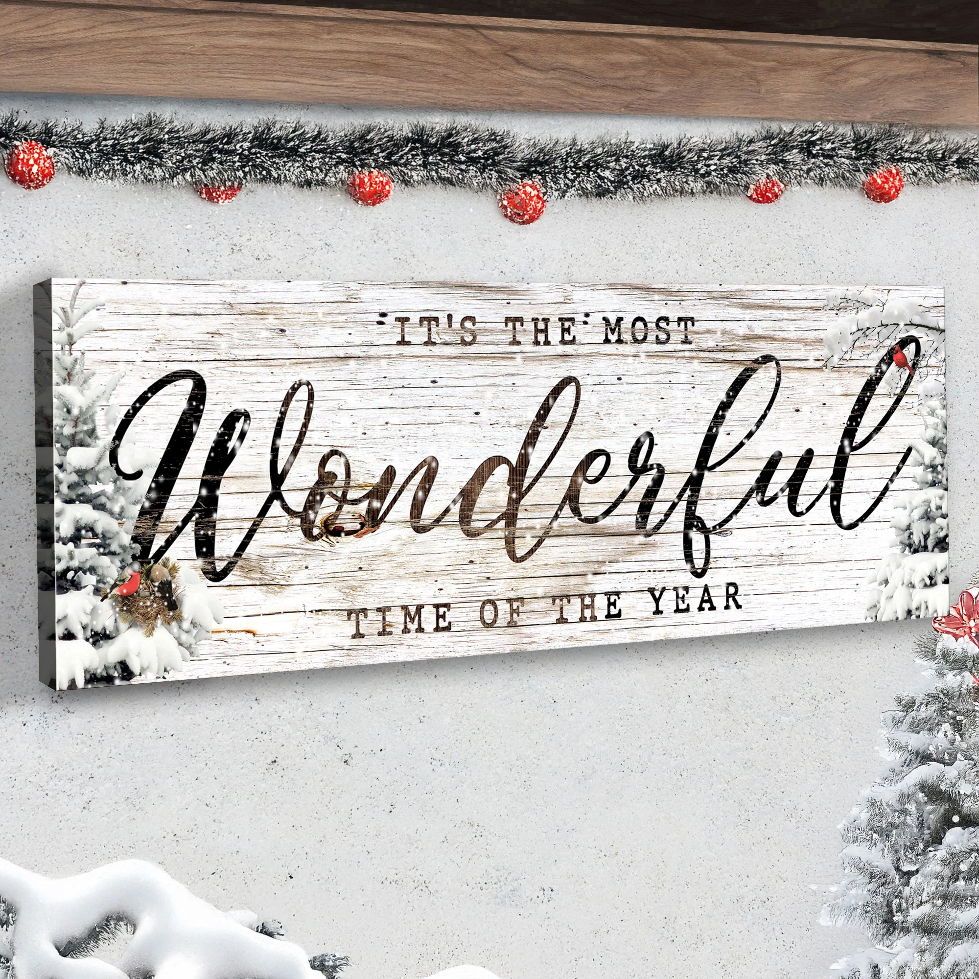 It's the most Wonderful Time of the Year Christmas Sign V - Image 3