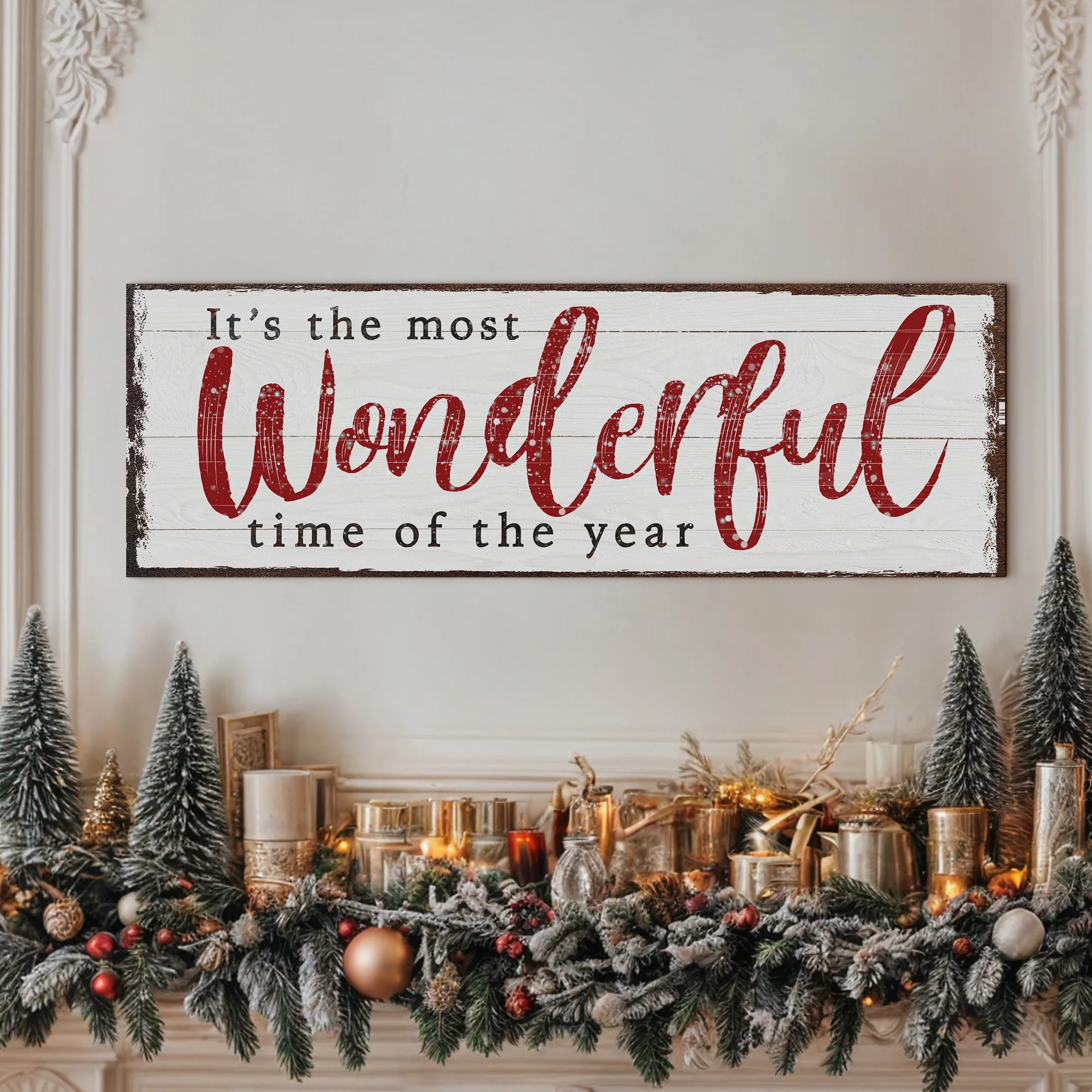 It's The Most Wonderful Time Of The Year Christmas Sign VI - Image 2