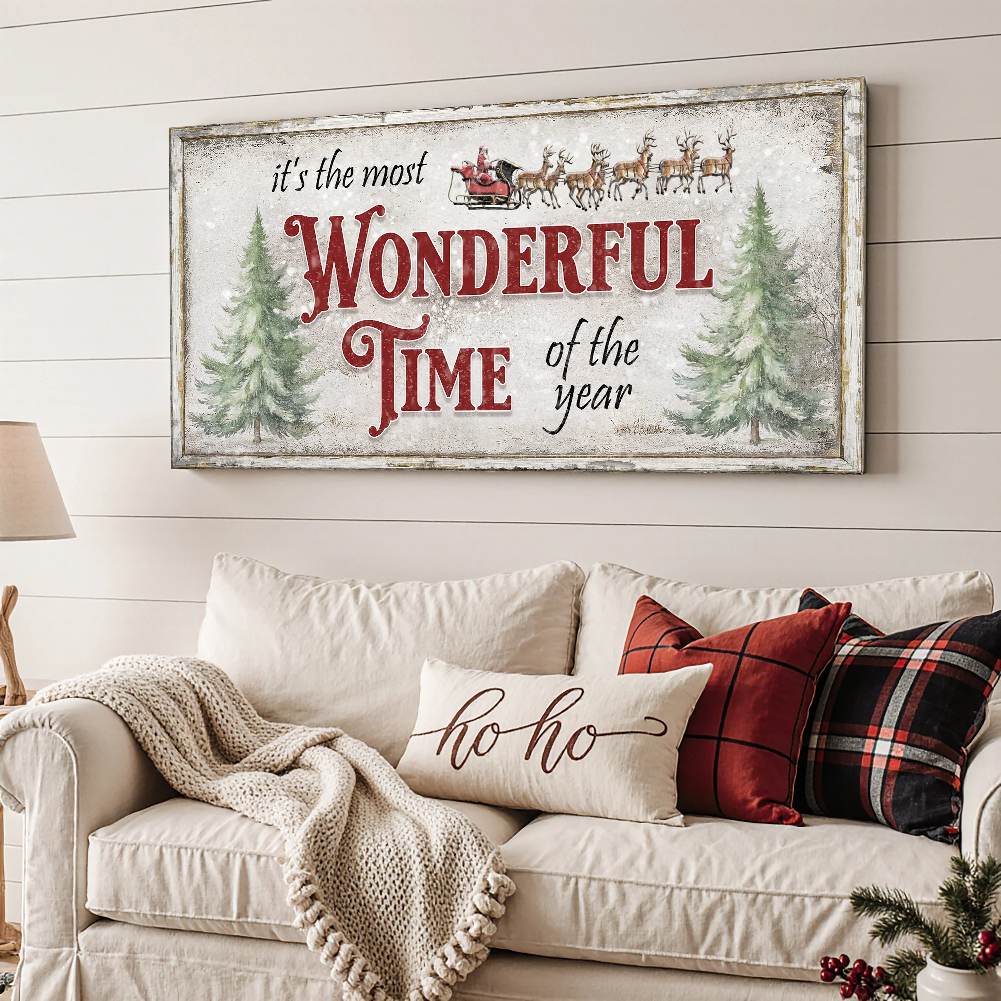 It's The Most Wonderful Time Of The Year Christmas Wall Art - Image 2