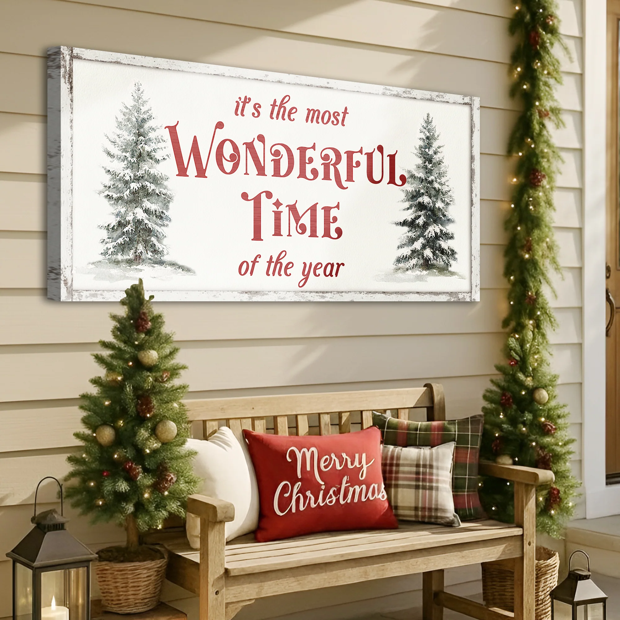 It's The Most Wonderful Time Of The Year Christmas Wall Art II - Image 2