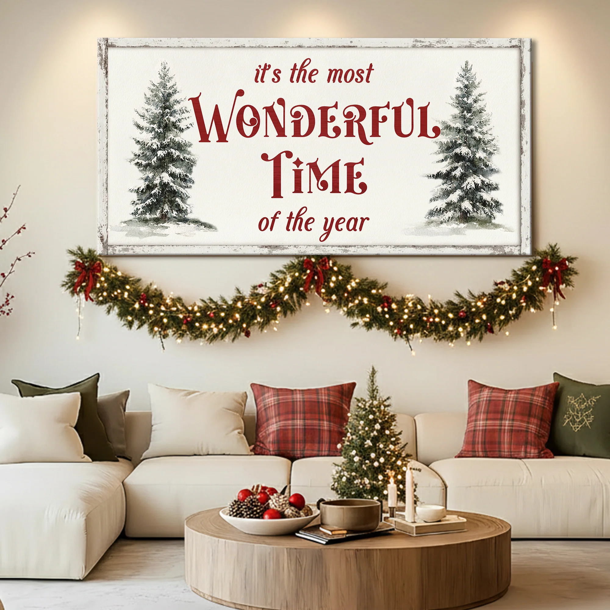 It's The Most Wonderful Time Of The Year Christmas Wall Art II - Image 3
