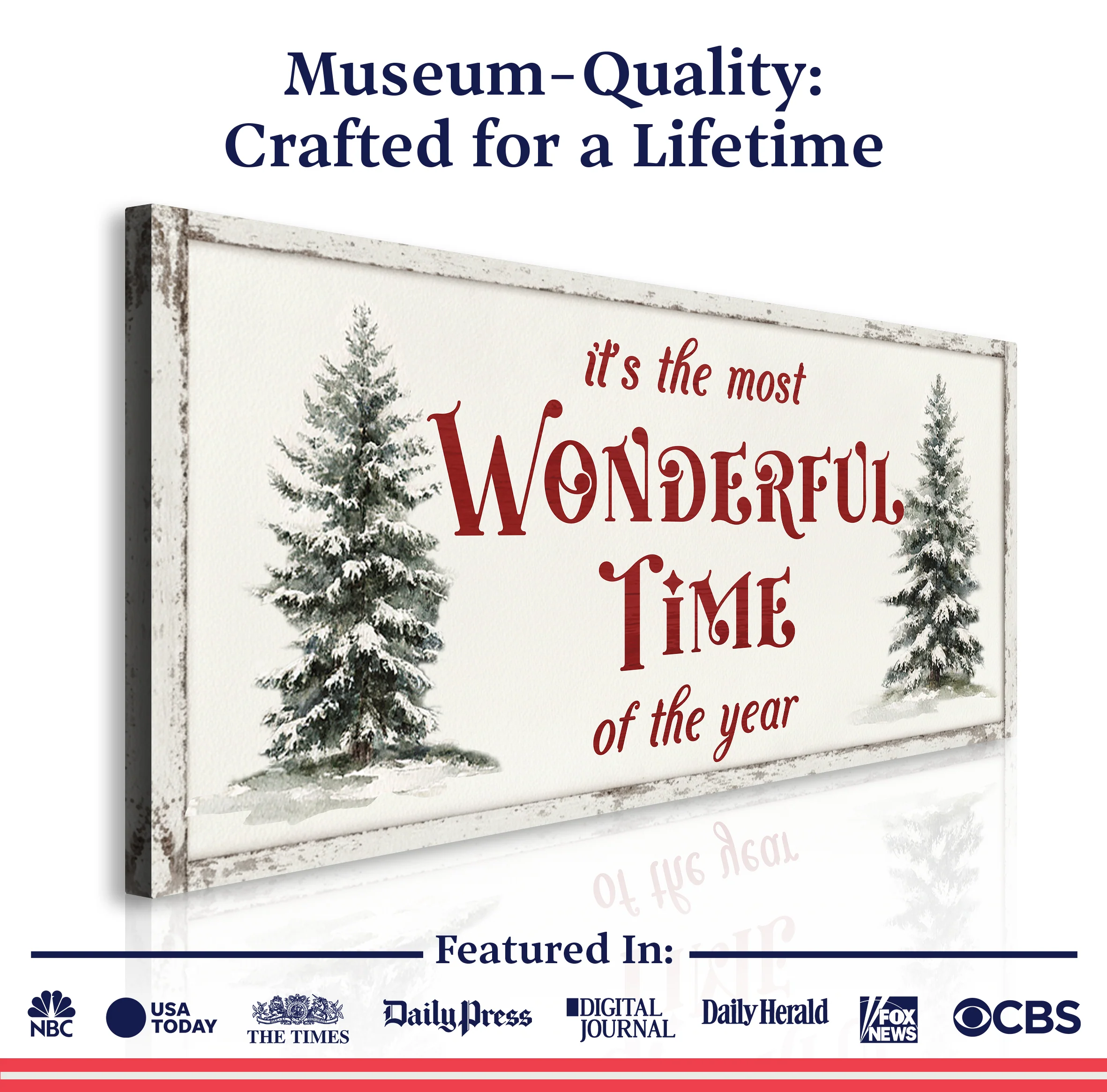 It's The Most Wonderful Time Of The Year Christmas Wall Art II - Image 6