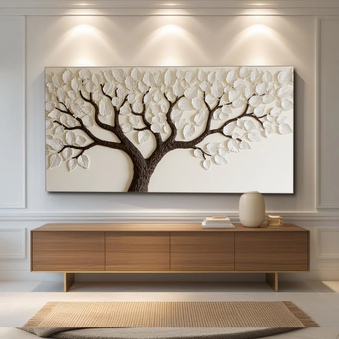 Ivory Canopy Tree Wall Art - Image 3