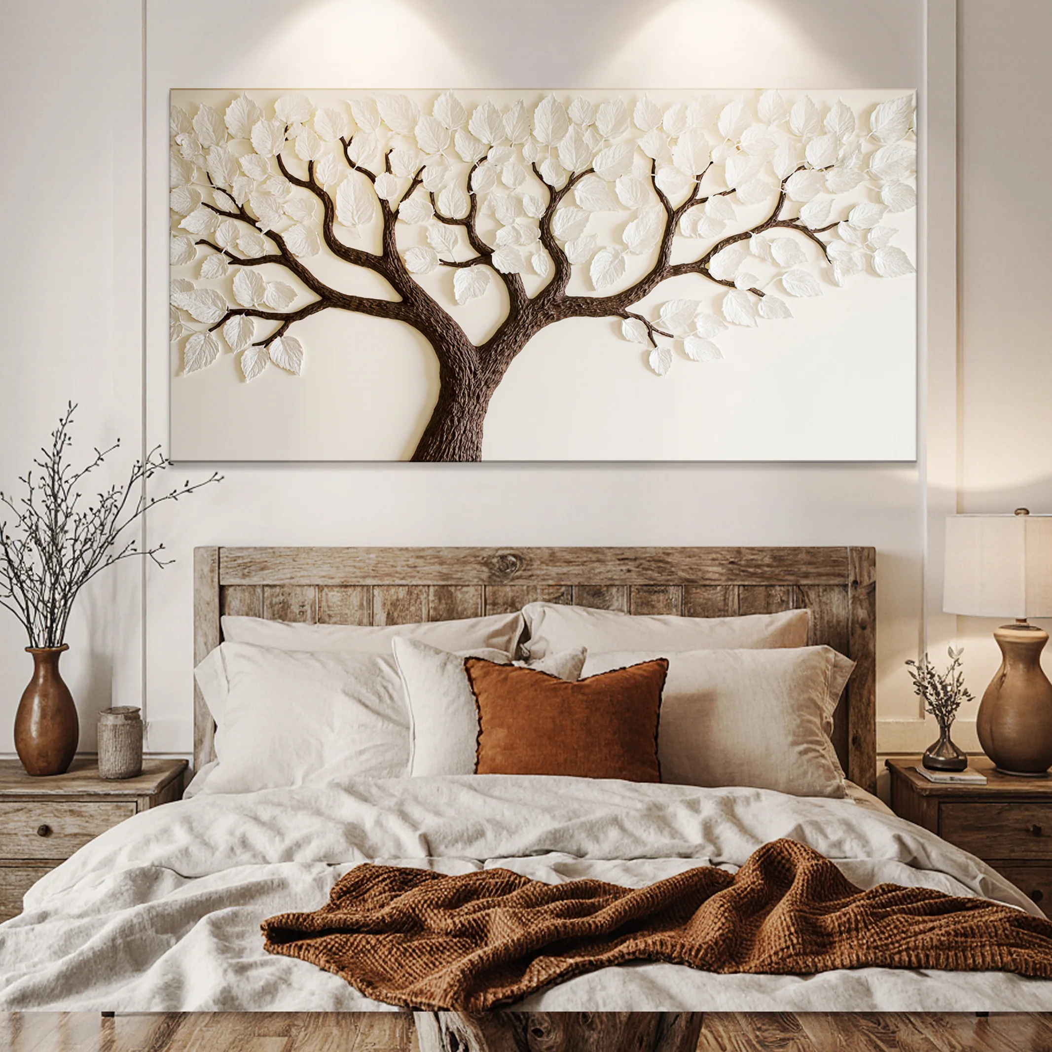 Ivory Canopy Tree Wall Art - Image 4