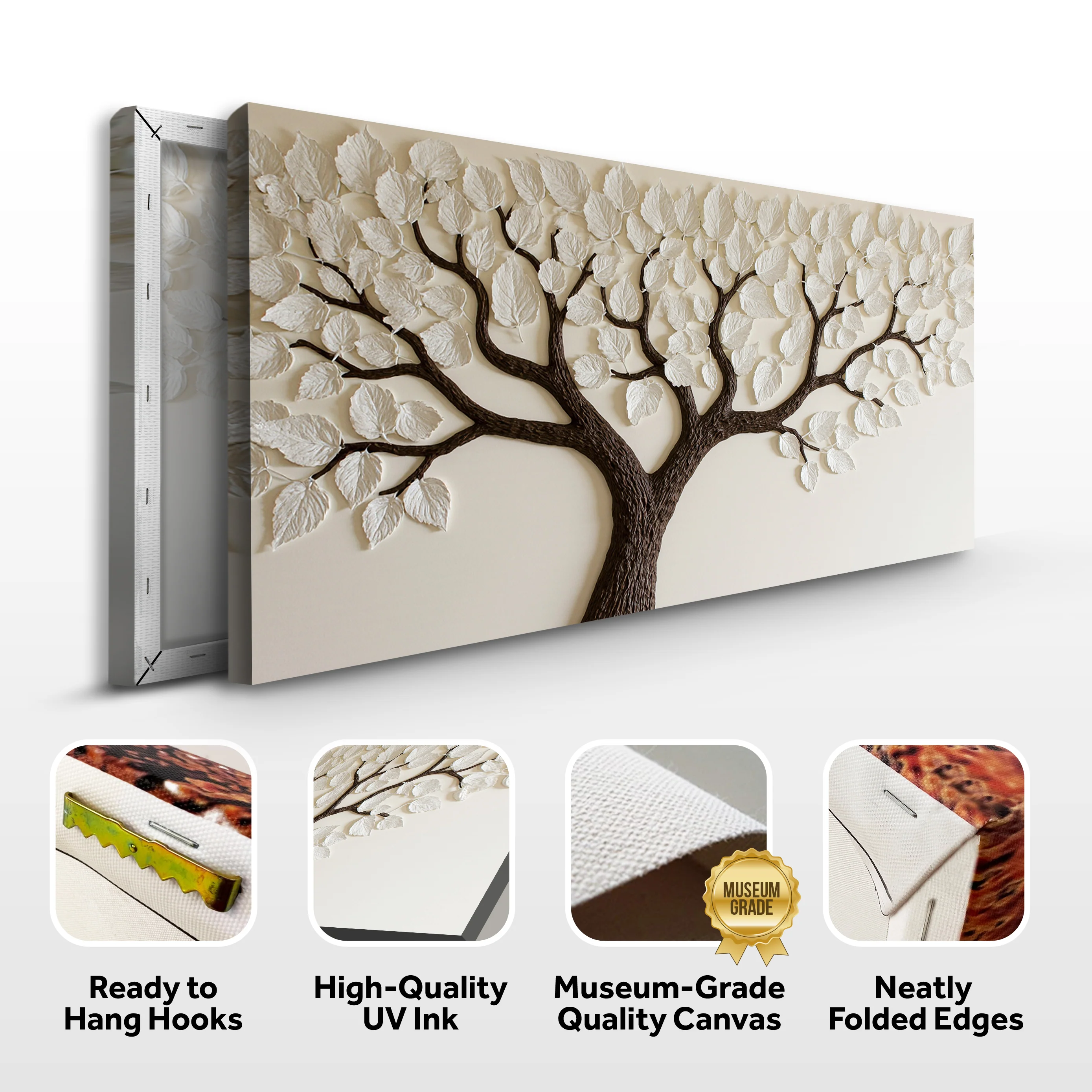 Ivory Canopy Tree Wall Art - Image 8