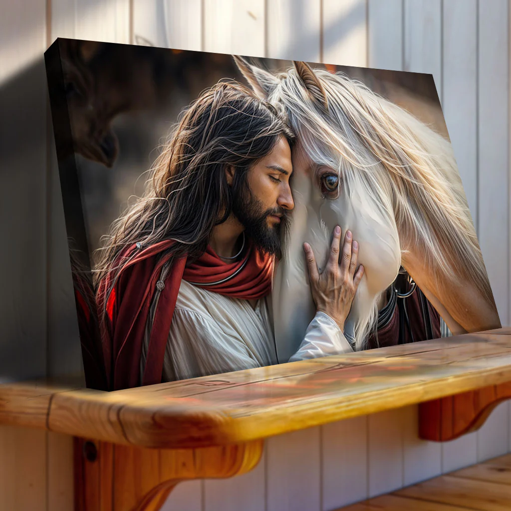 Jesus And Horse Faith Wall Art - Image 3