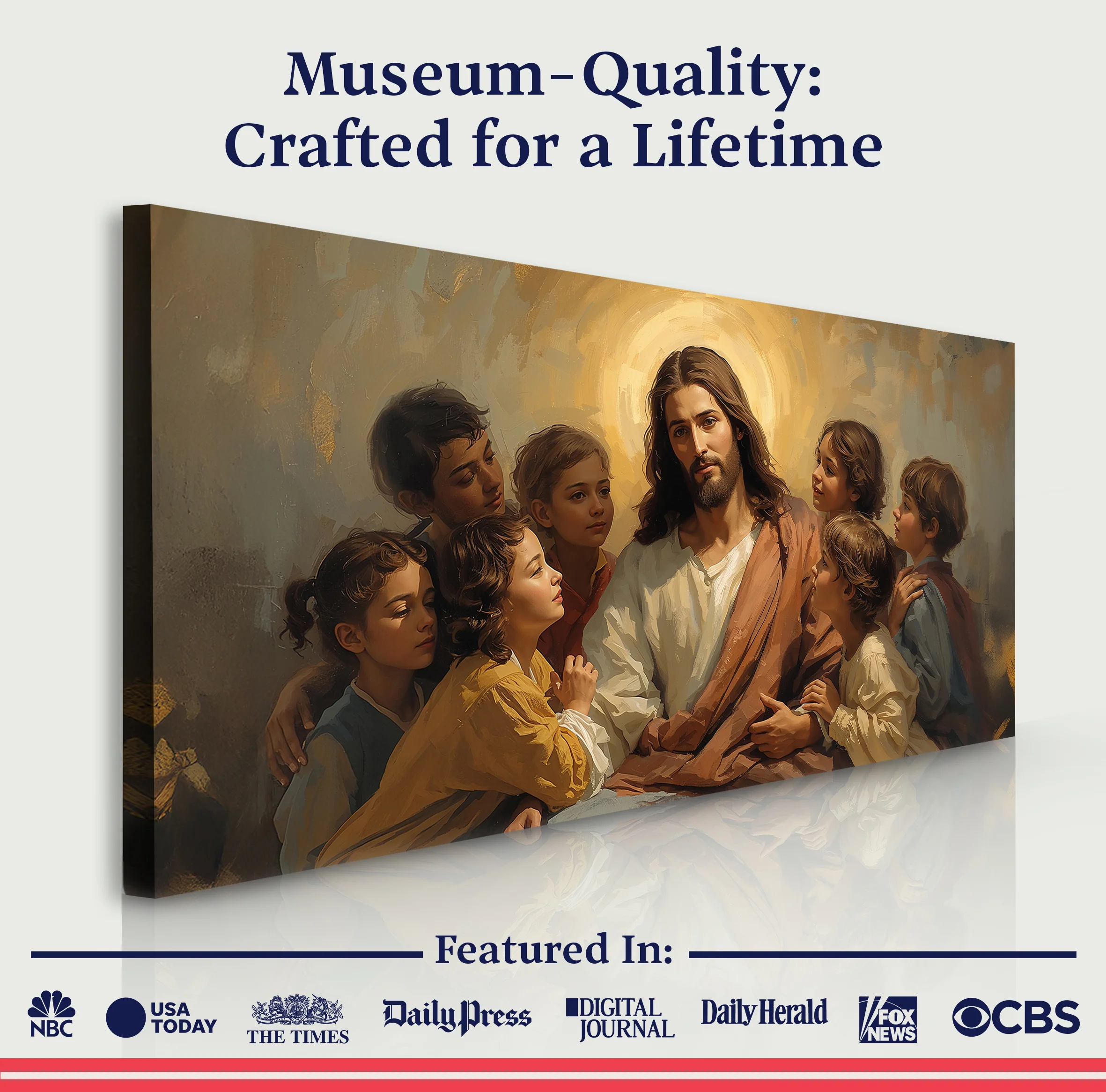 Jesus and the Children Faith Wall Art II - Image 6
