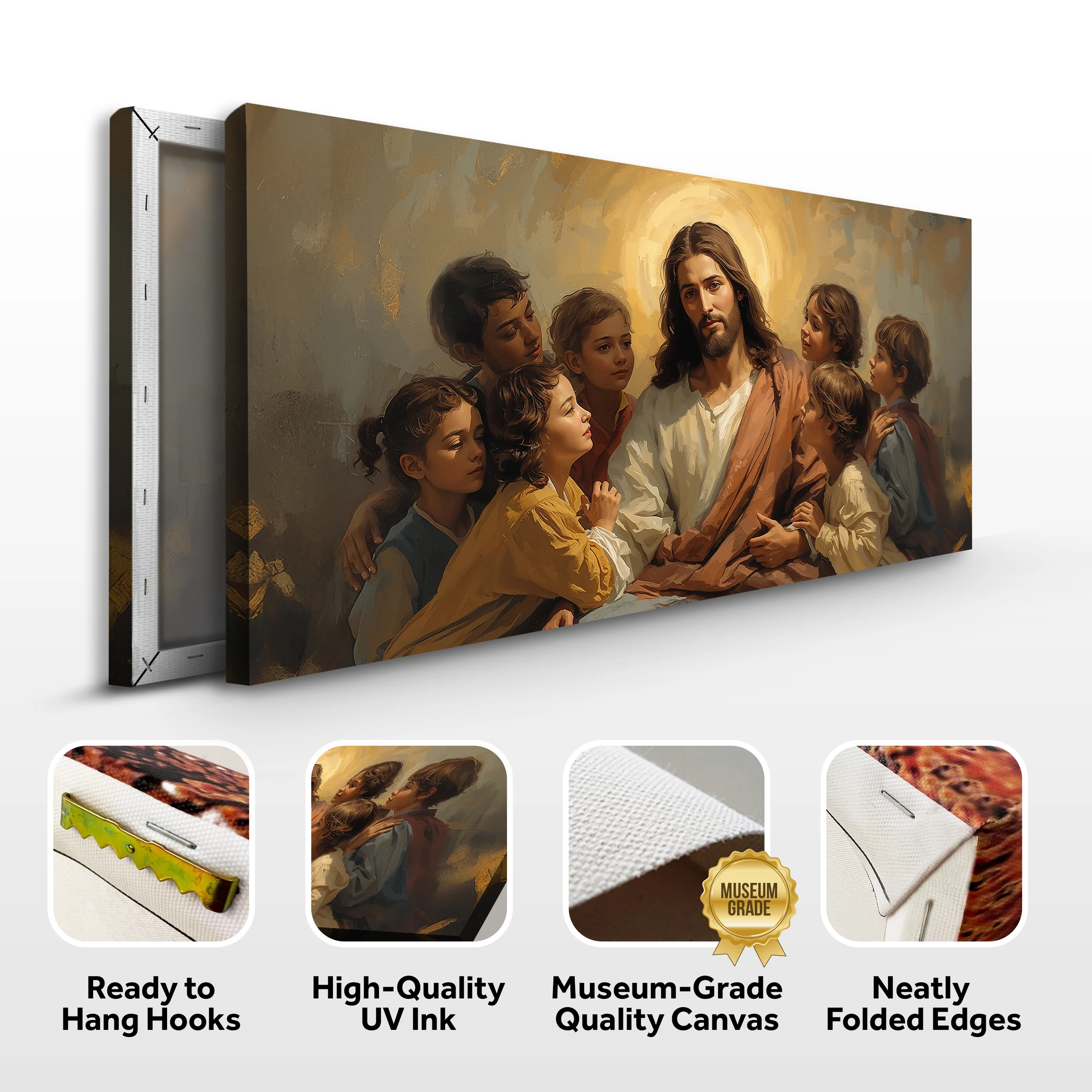 Jesus and the Children Faith Wall Art II - Image 8