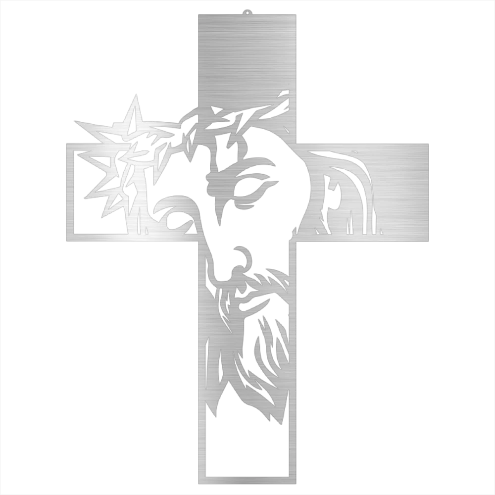 Jesus Black Metal Cross Sign