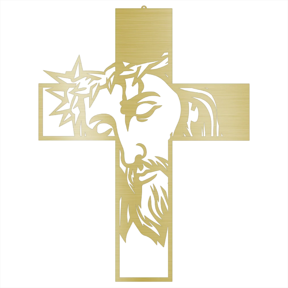 Jesus Black Metal Cross Sign - Image 7