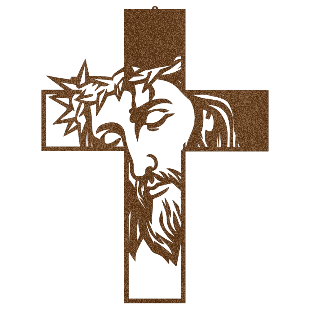 Jesus Black Metal Cross Sign - Image 8
