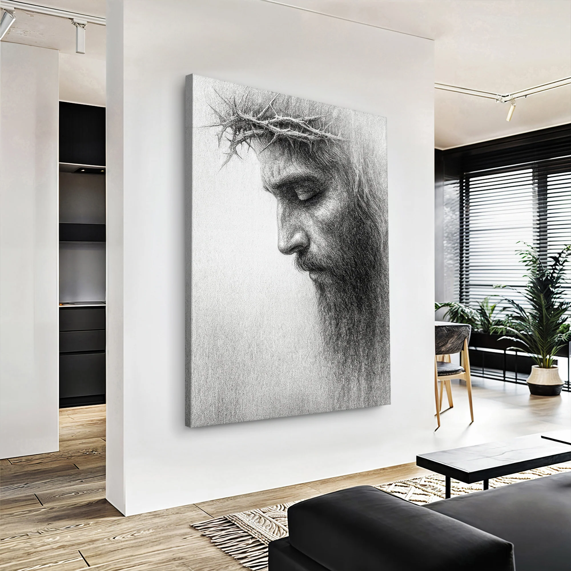 Jesus Crown of Thorns Faith Wall Art - Image 4