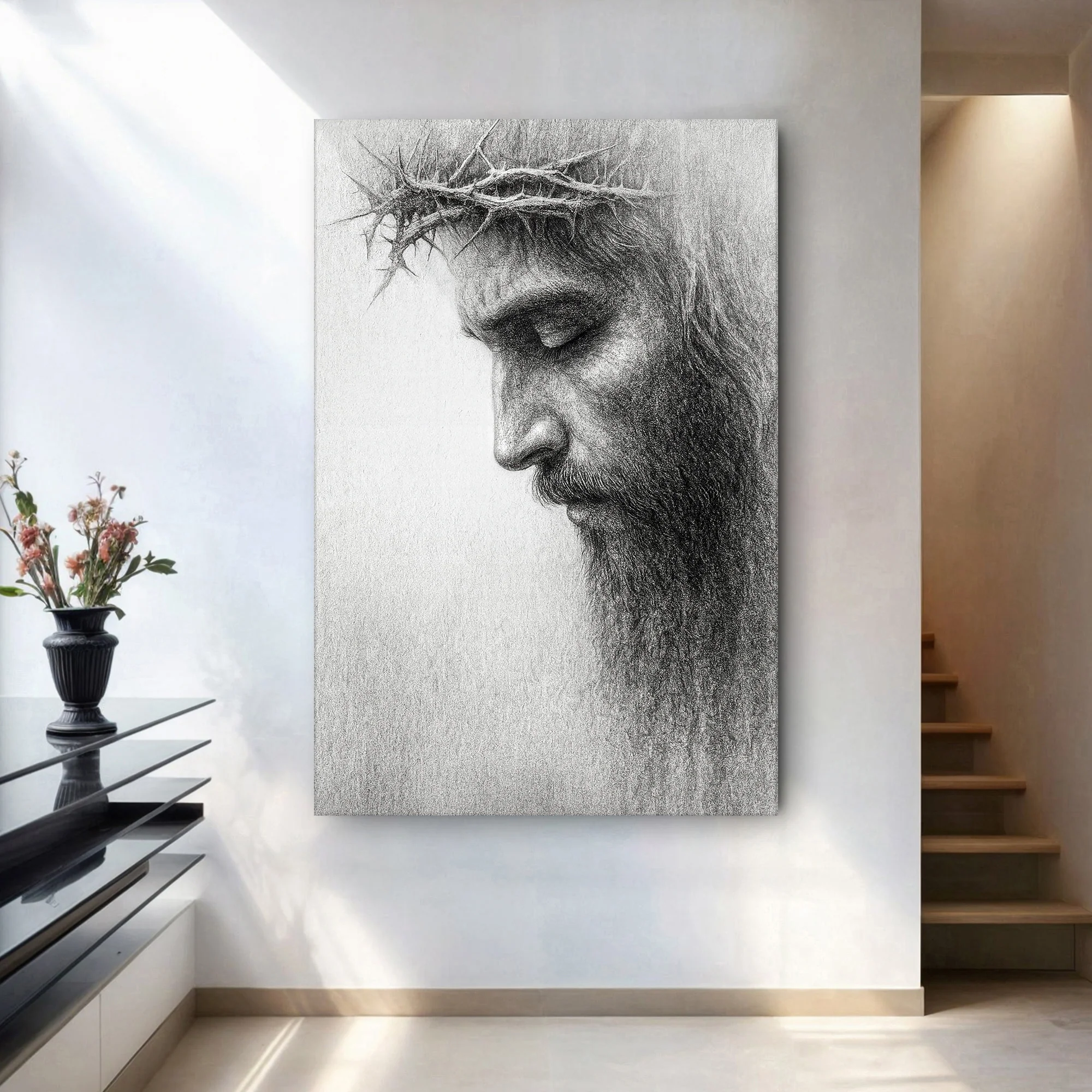 Jesus Crown of Thorns Faith Wall Art - Image 5