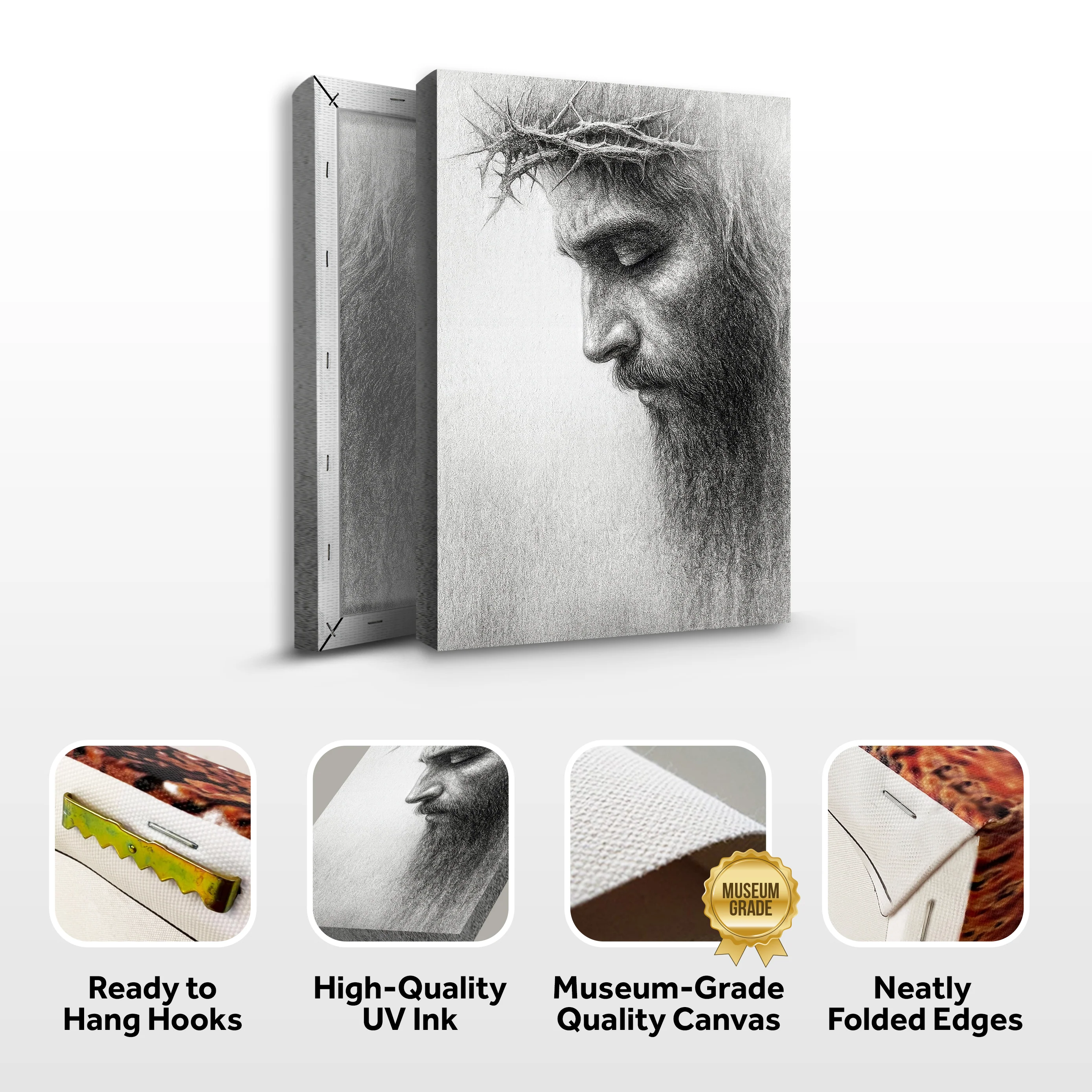 Jesus Crown of Thorns Faith Wall Art - Image 8