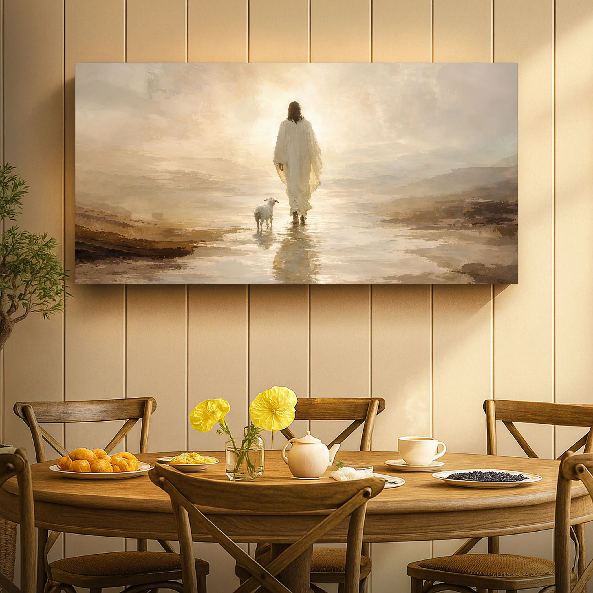 Jesus Leaves With Sheep Wall Art - Image 5