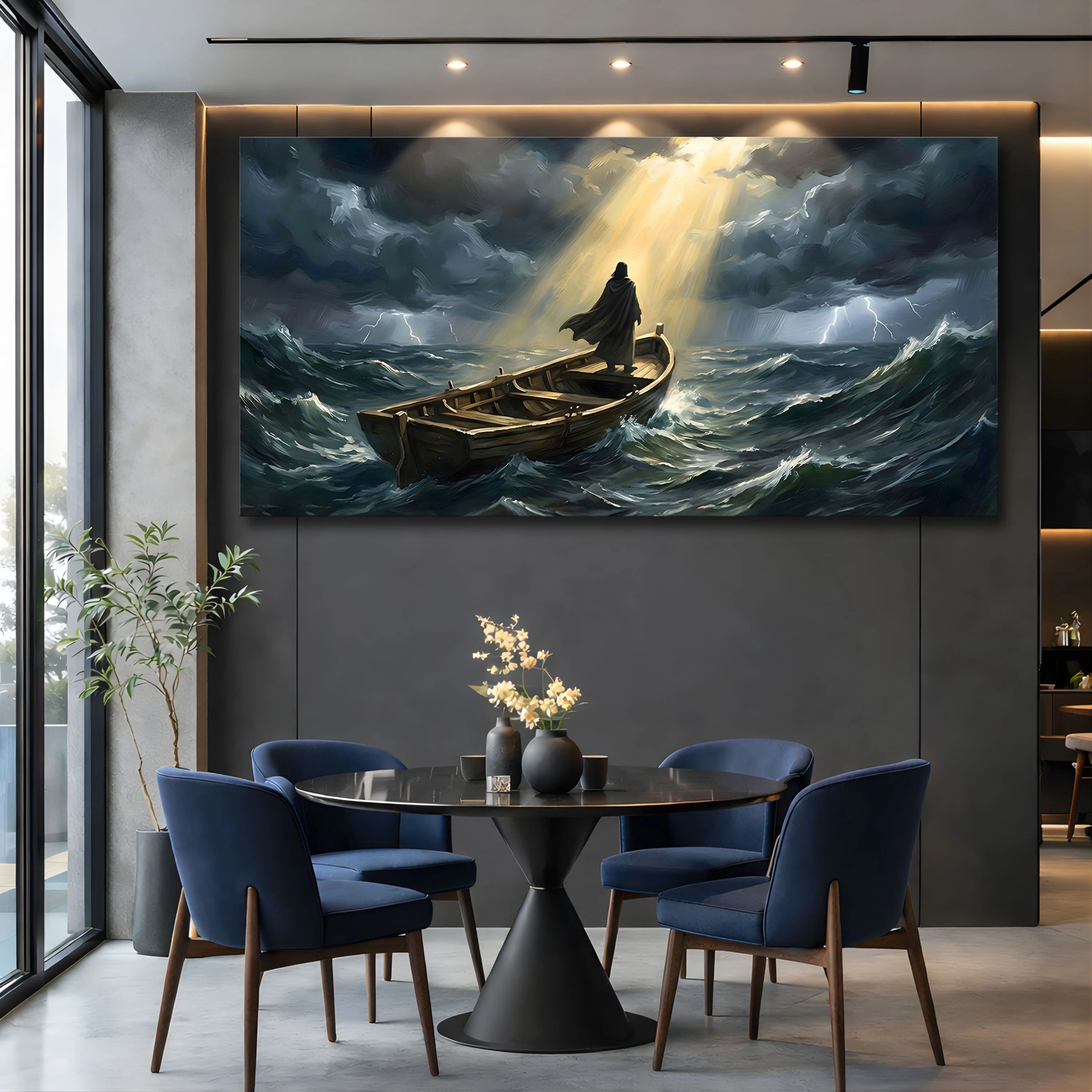 Jesus On A Boat Faith Wall Art - Image 3