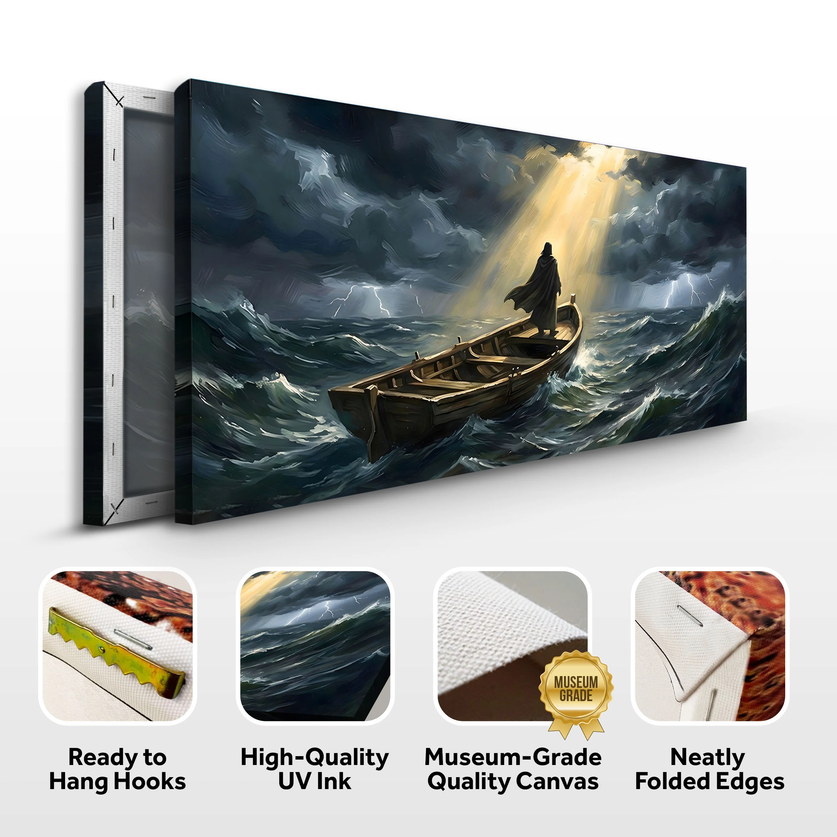 Jesus On A Boat Faith Wall Art - Image 8