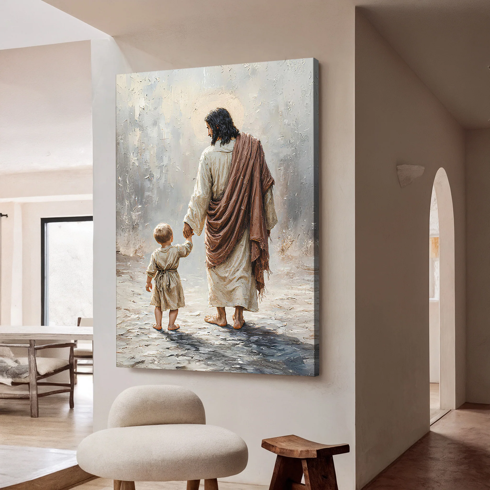 Jesus With Boy Faith Wall Art - Image 3