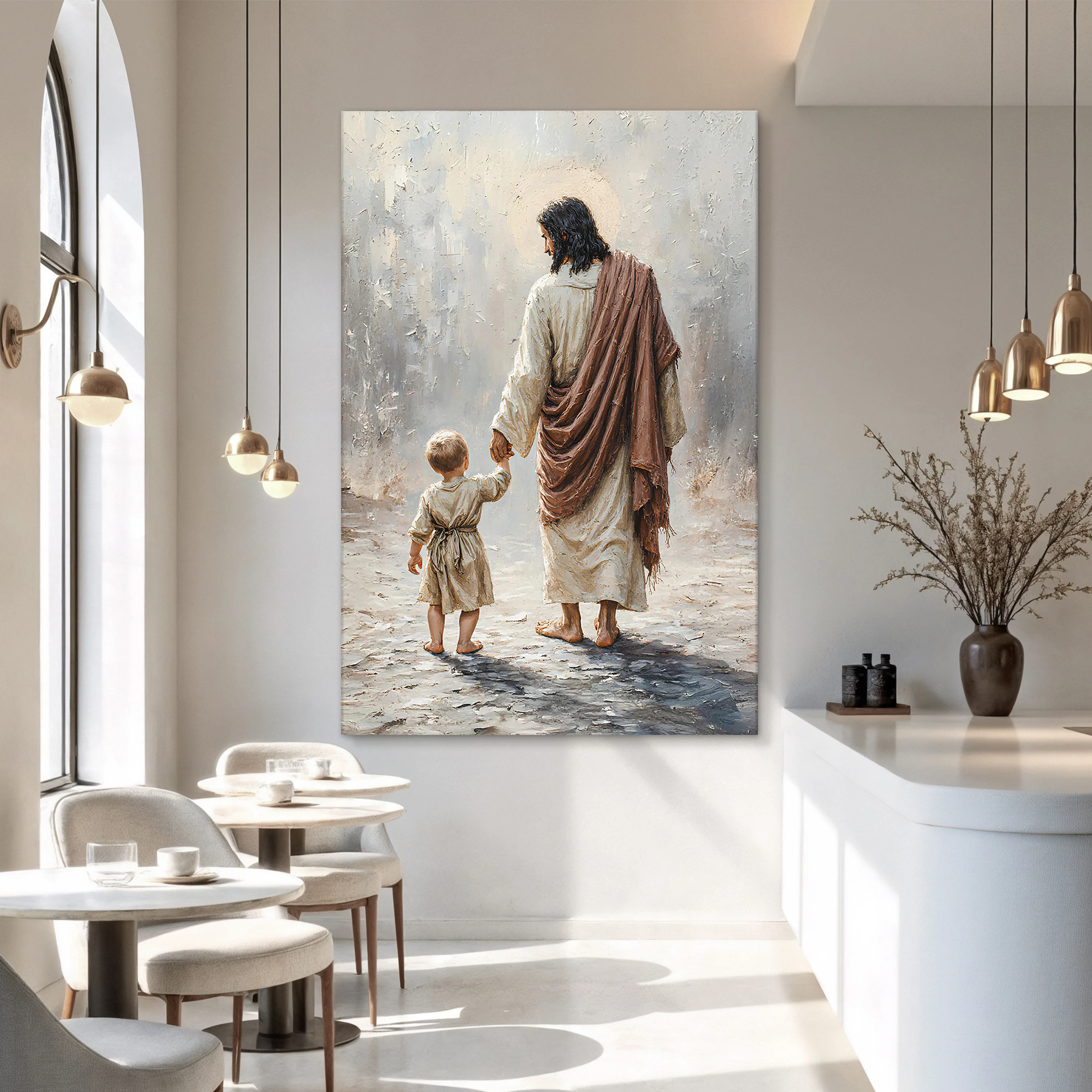 Jesus With Boy Faith Wall Art - Image 4