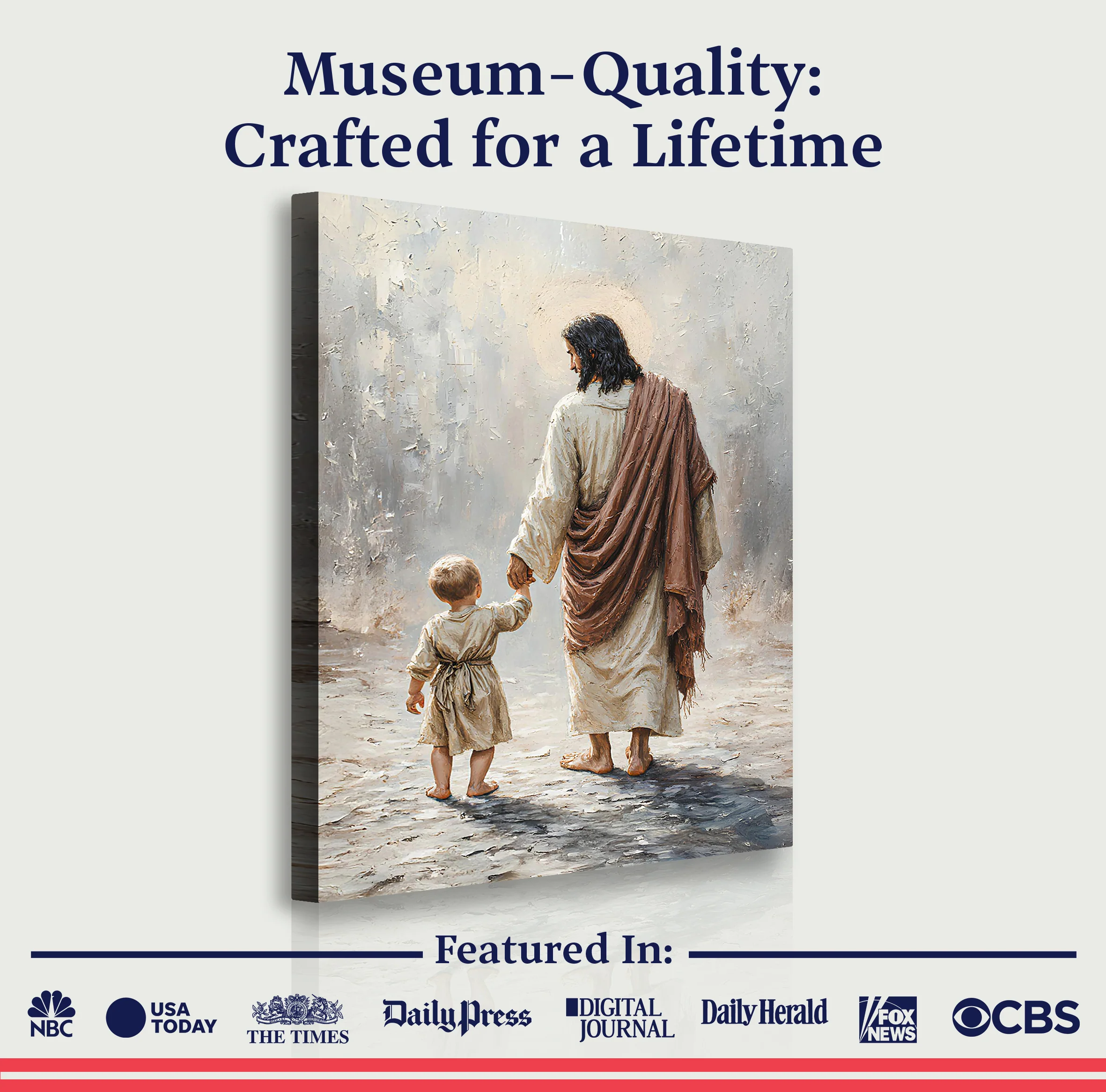 Jesus With Boy Faith Wall Art - Image 6